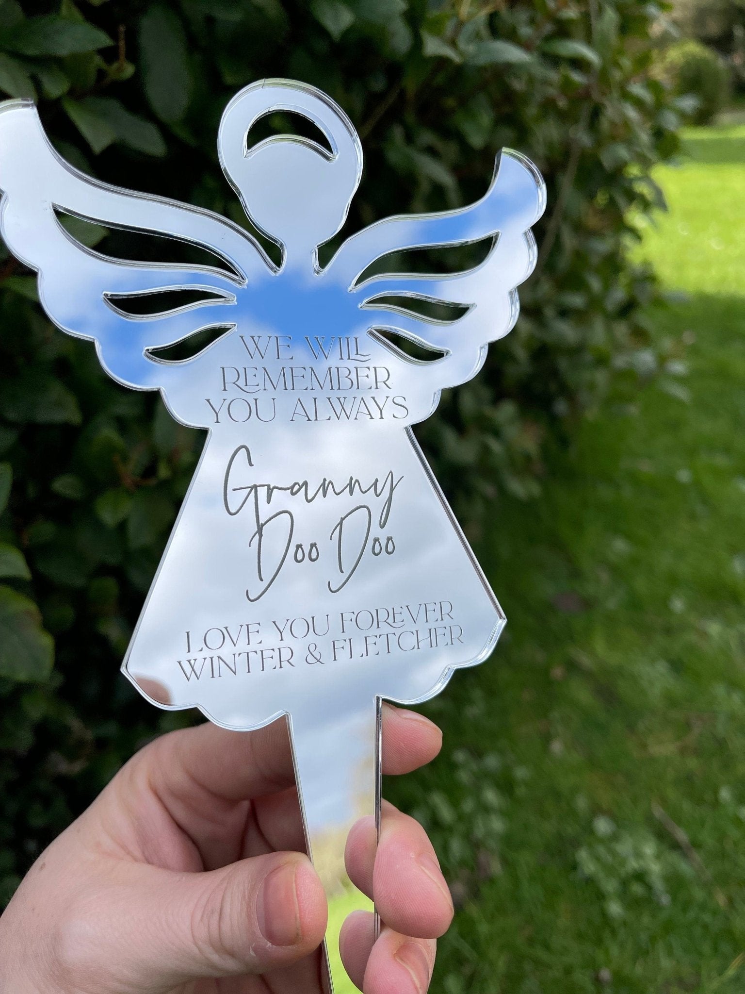Personalised Angel Grave Decoration