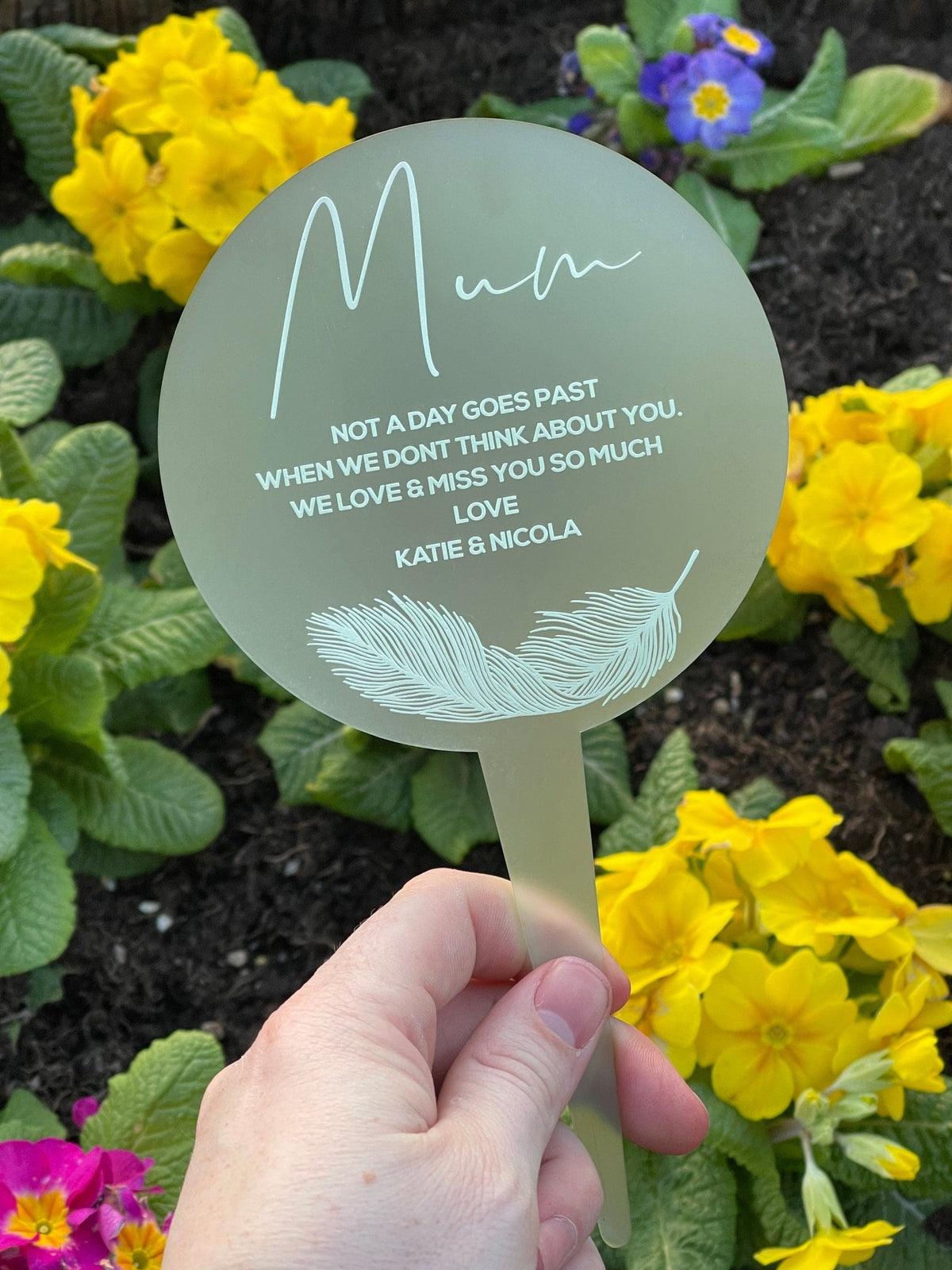 Custom memorial ornament
