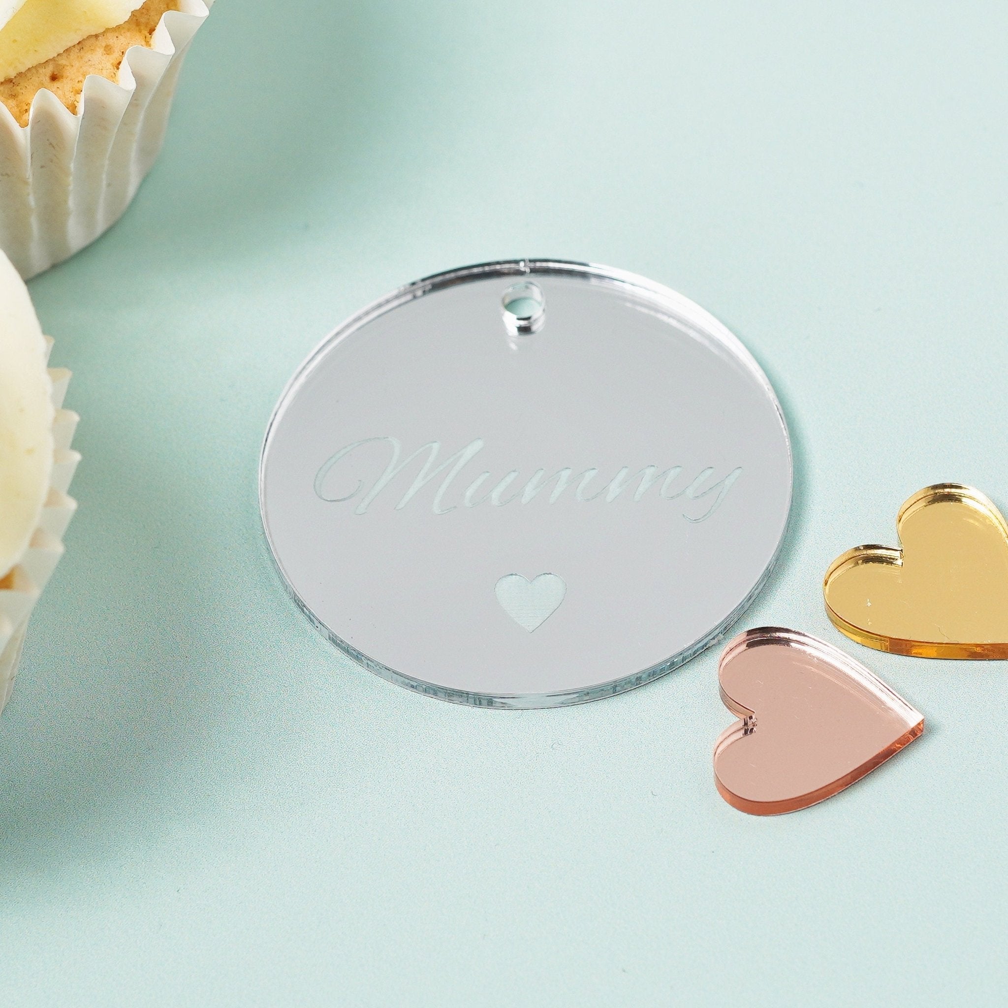 Acrylic Mummy Cupcake Topper / Gift Tag
