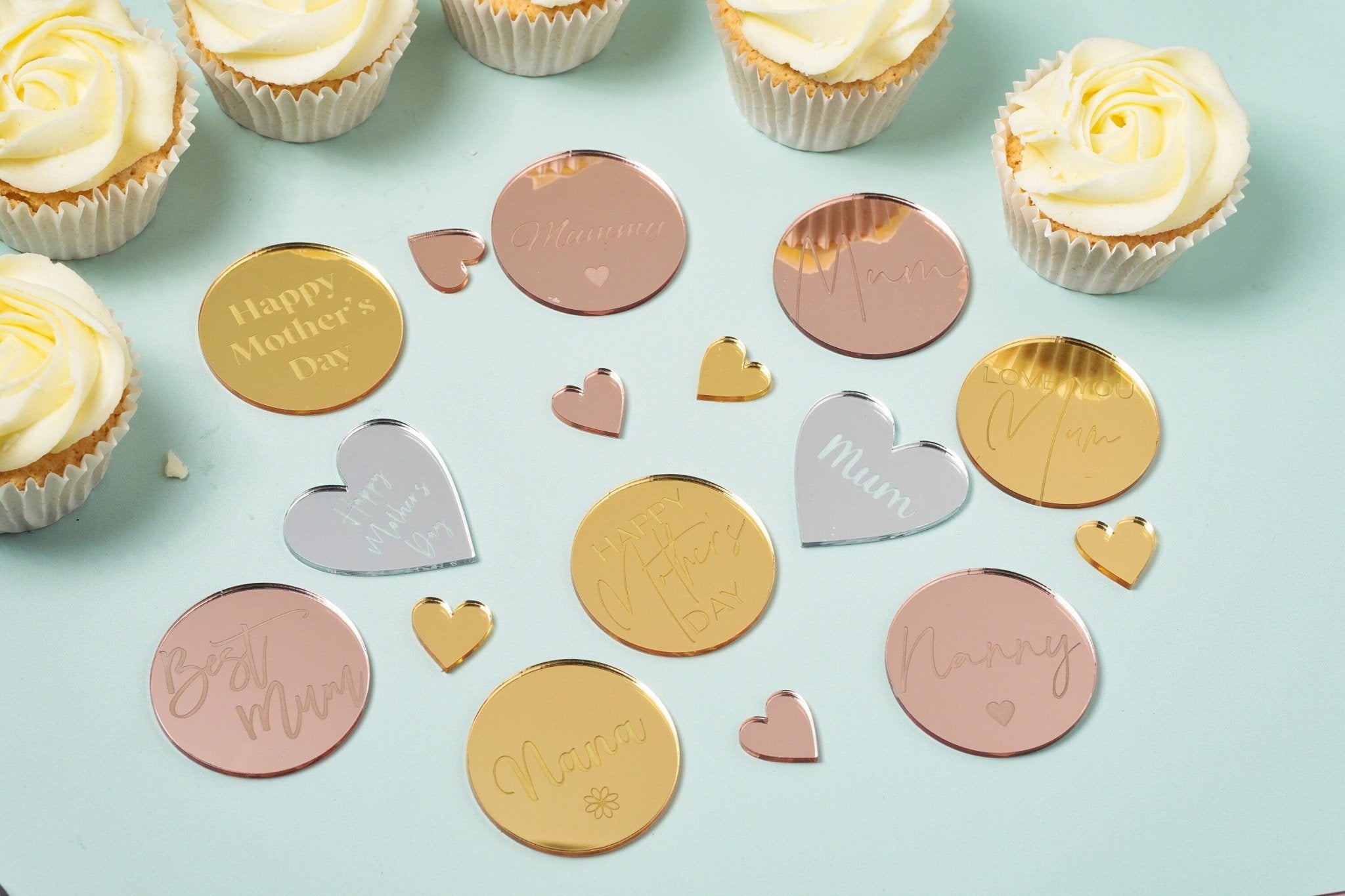 Acrylic Mummy Cupcake Topper / Gift Tag