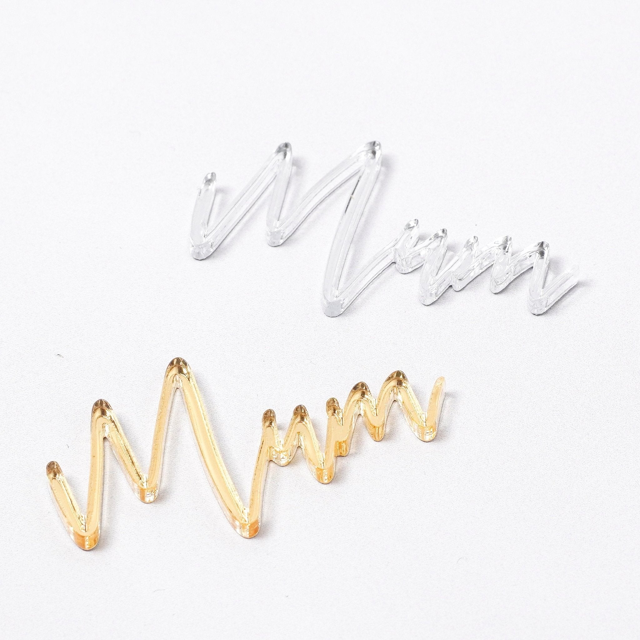 Mirror Acrylic Cupcake Charm For Mum Dad Nan Grandad