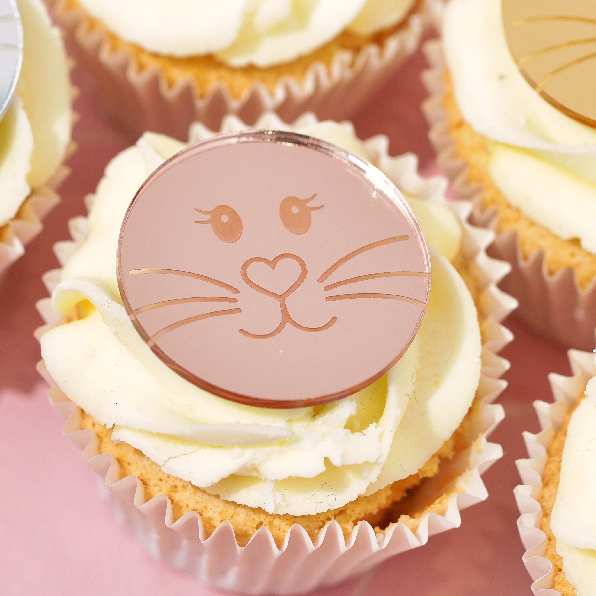 Bunny Face cupcake topper
