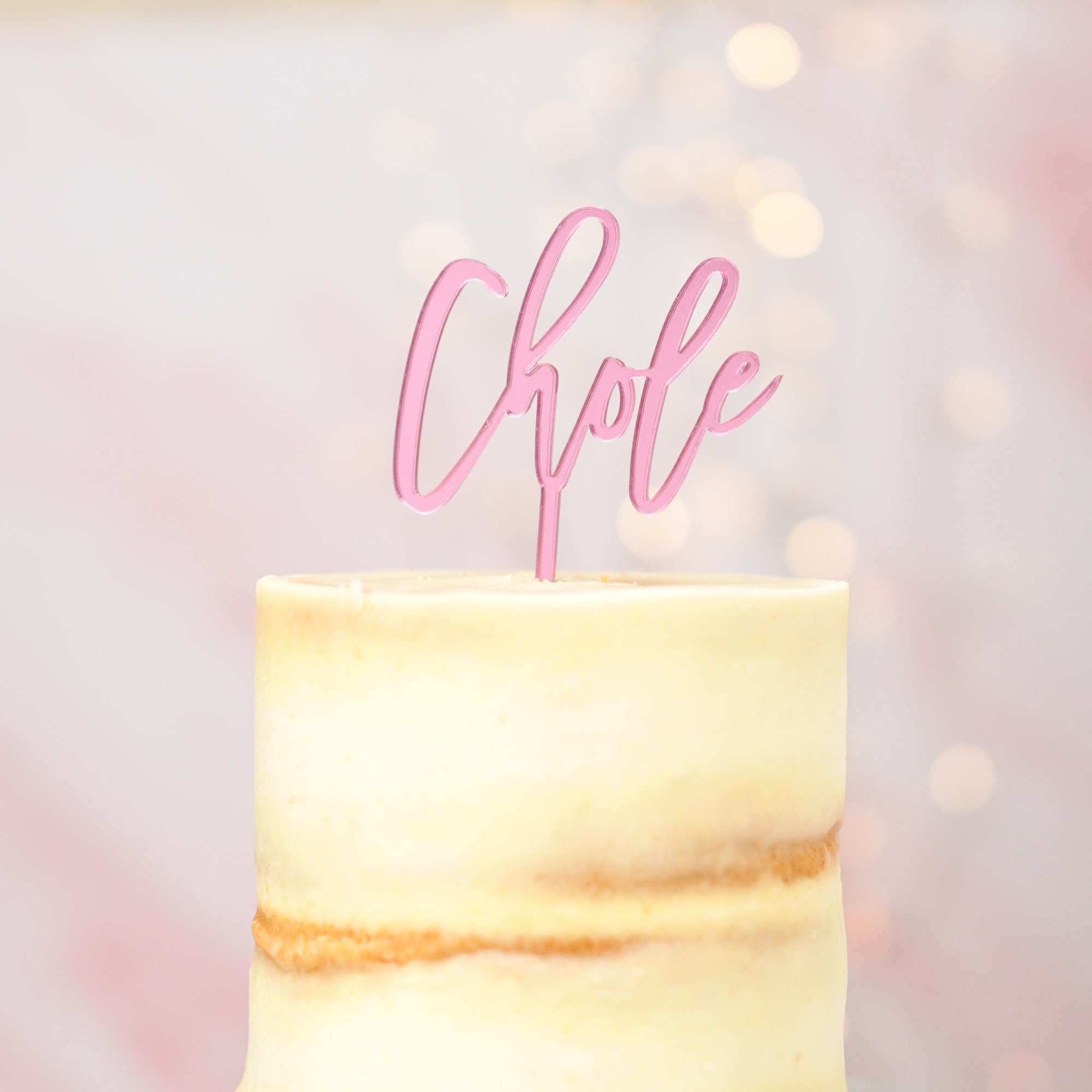 Acrylic Name Cake Topper