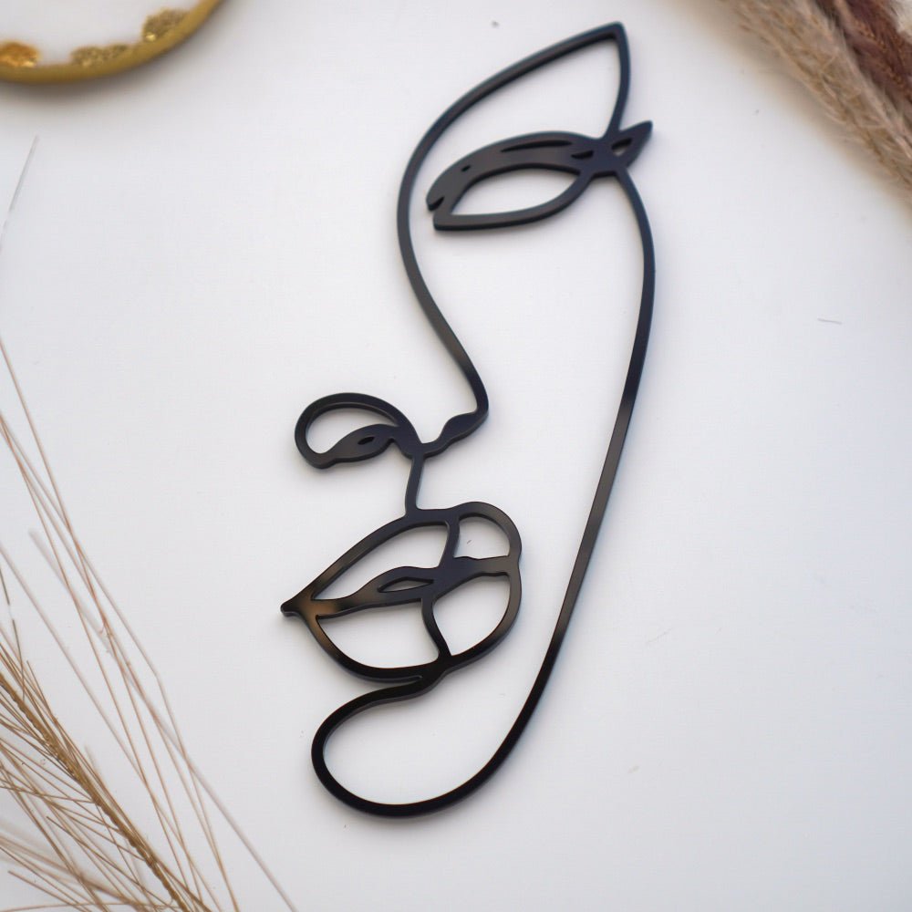 Face Silhouette Cake Topper