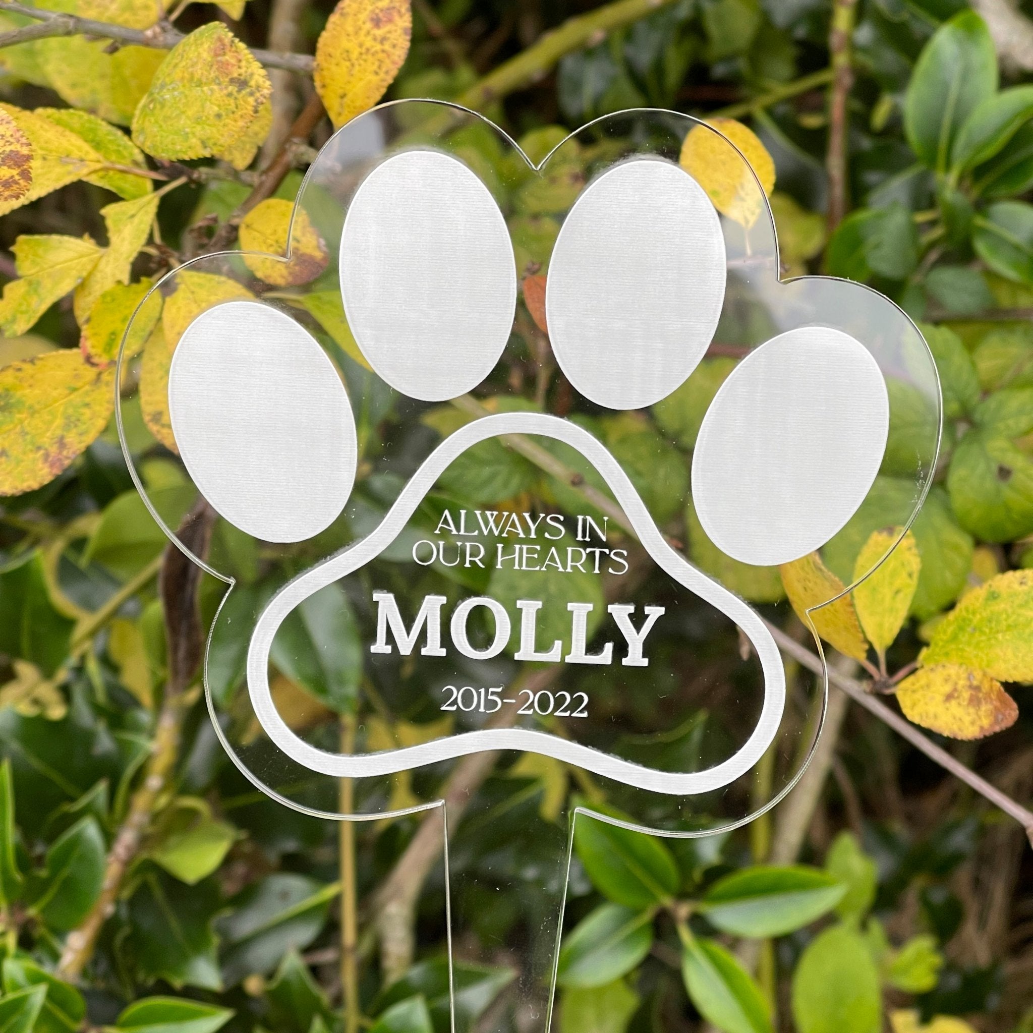Personalised Pet Grave decoration