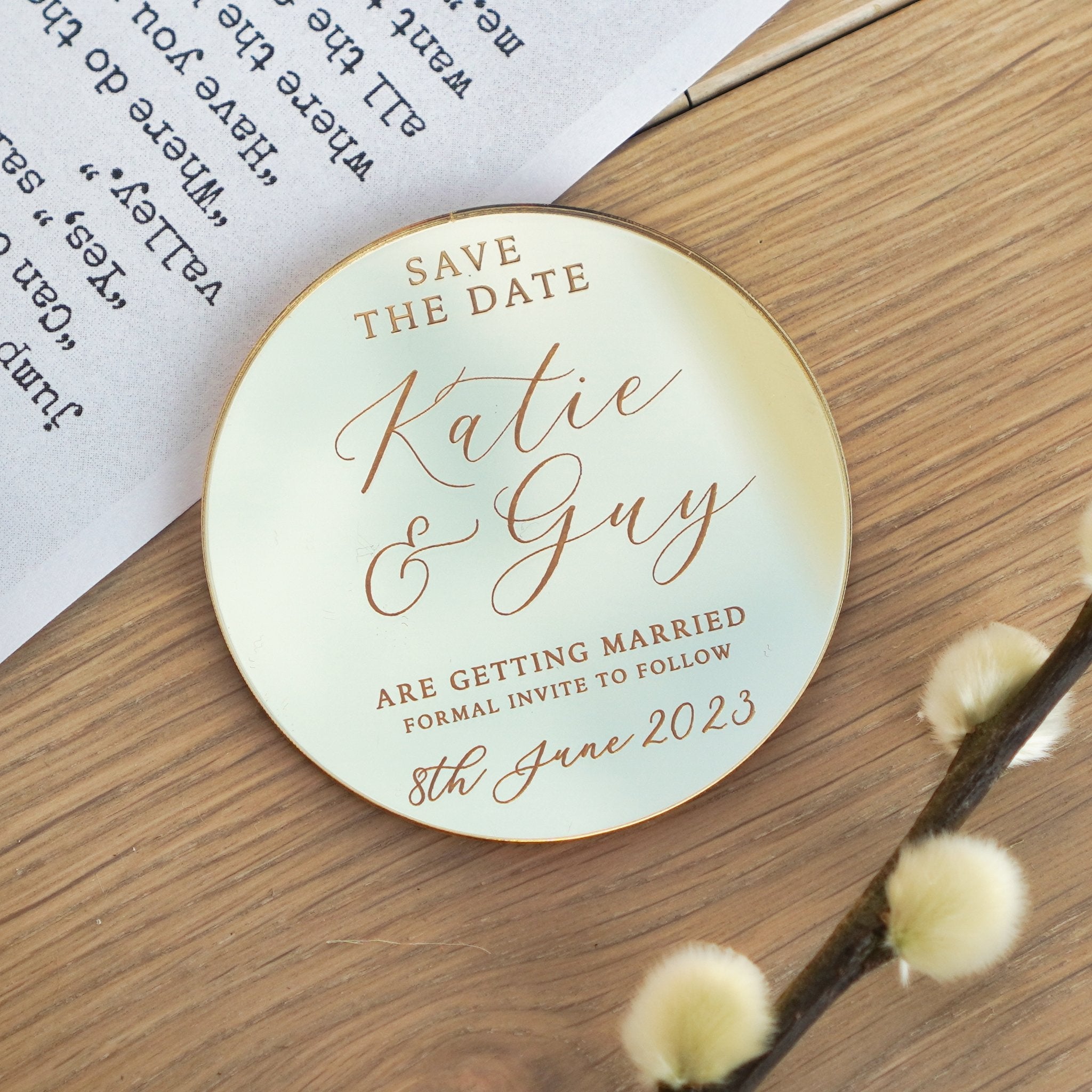 Save The Date Magnet
