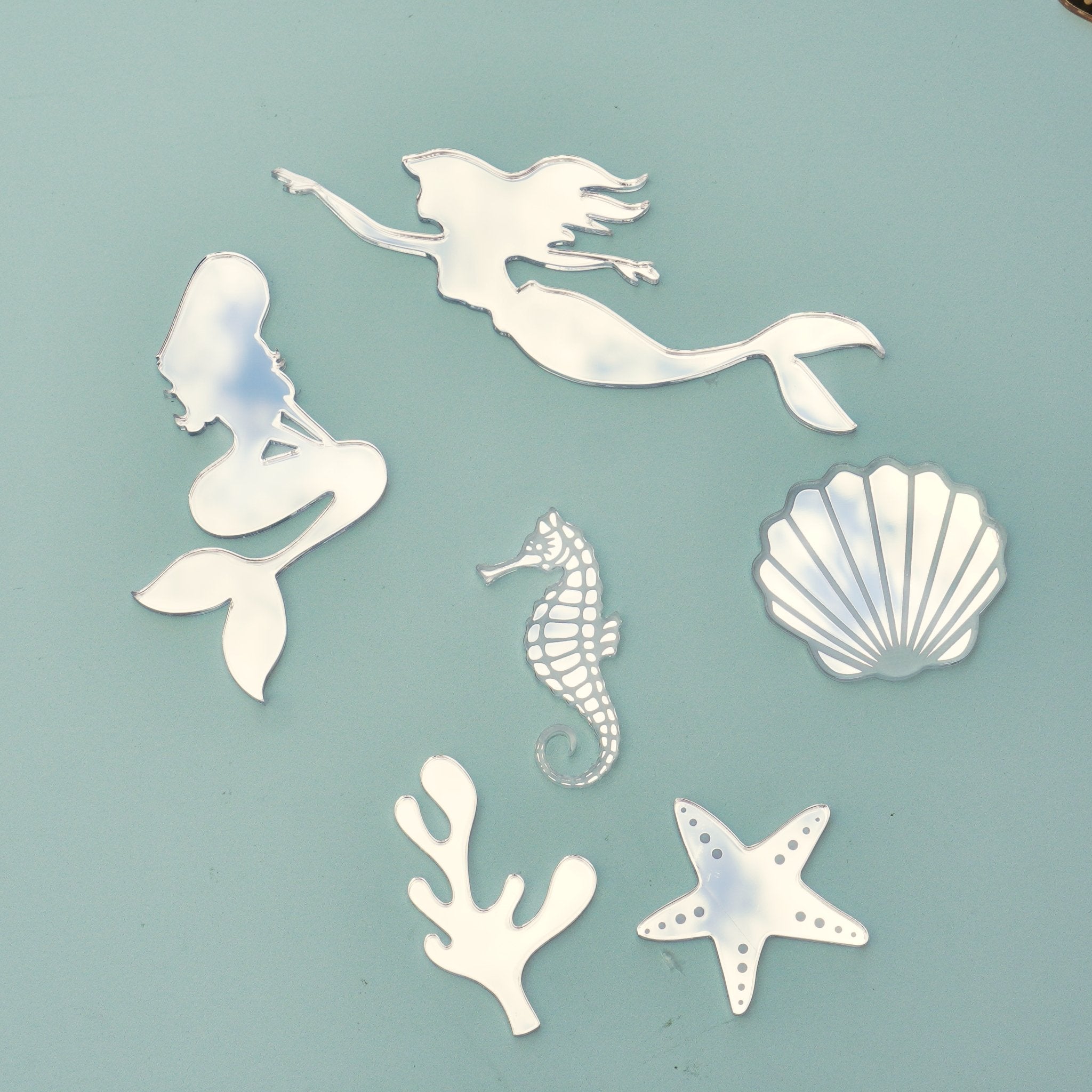 Mermaid Cake Charm Set of 6