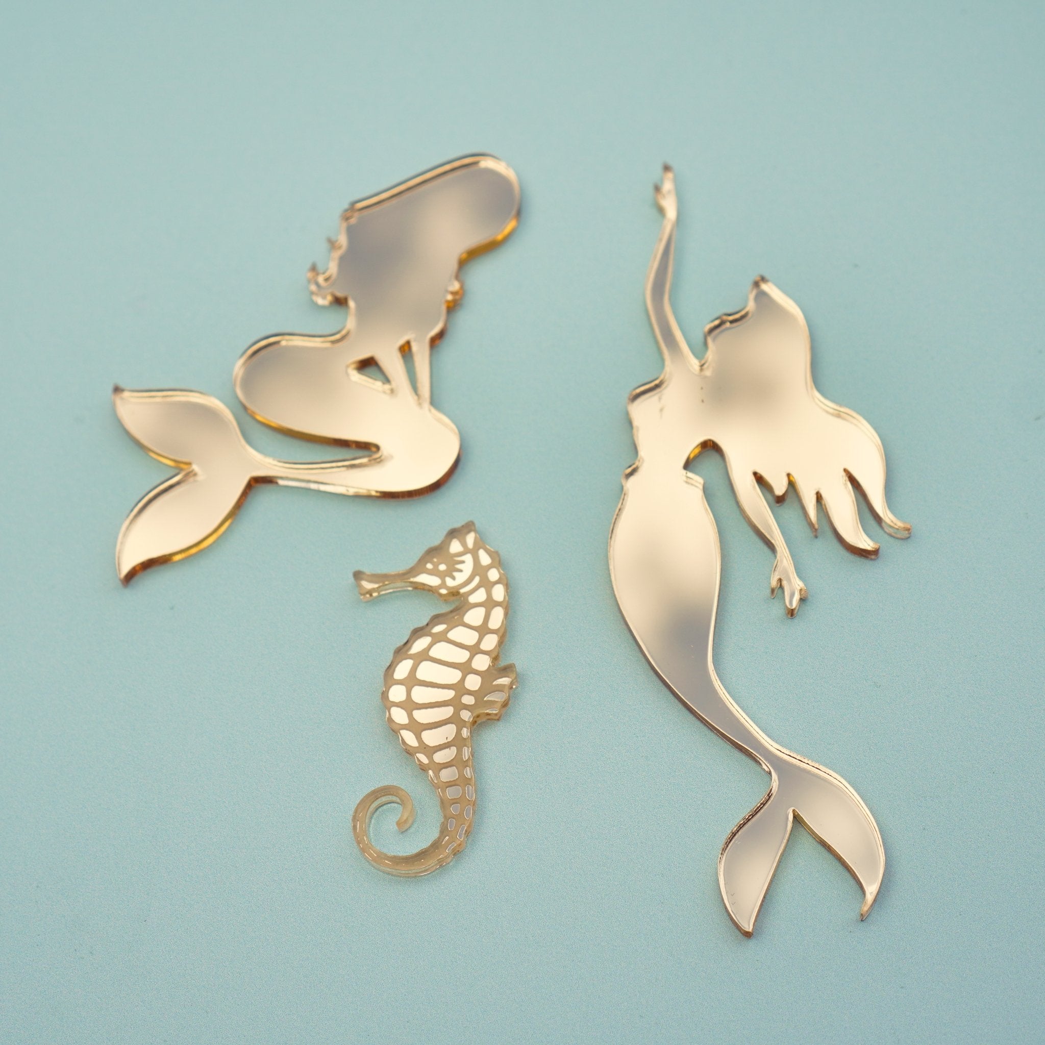 Mermaid Cake Charm Set of 6