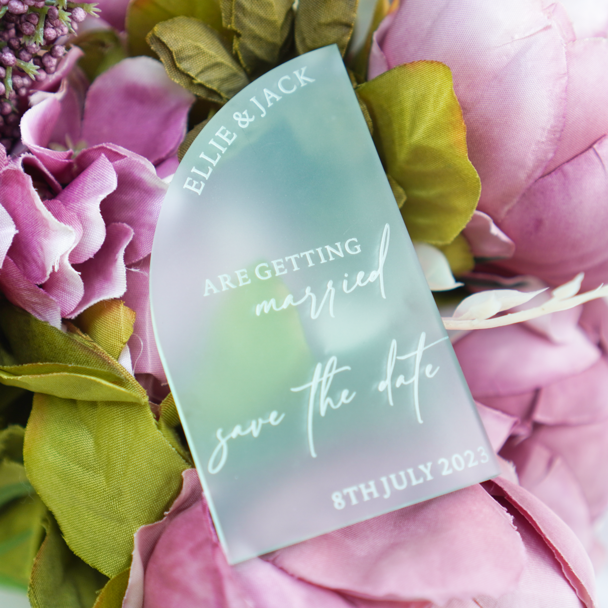 modern wedding save the date