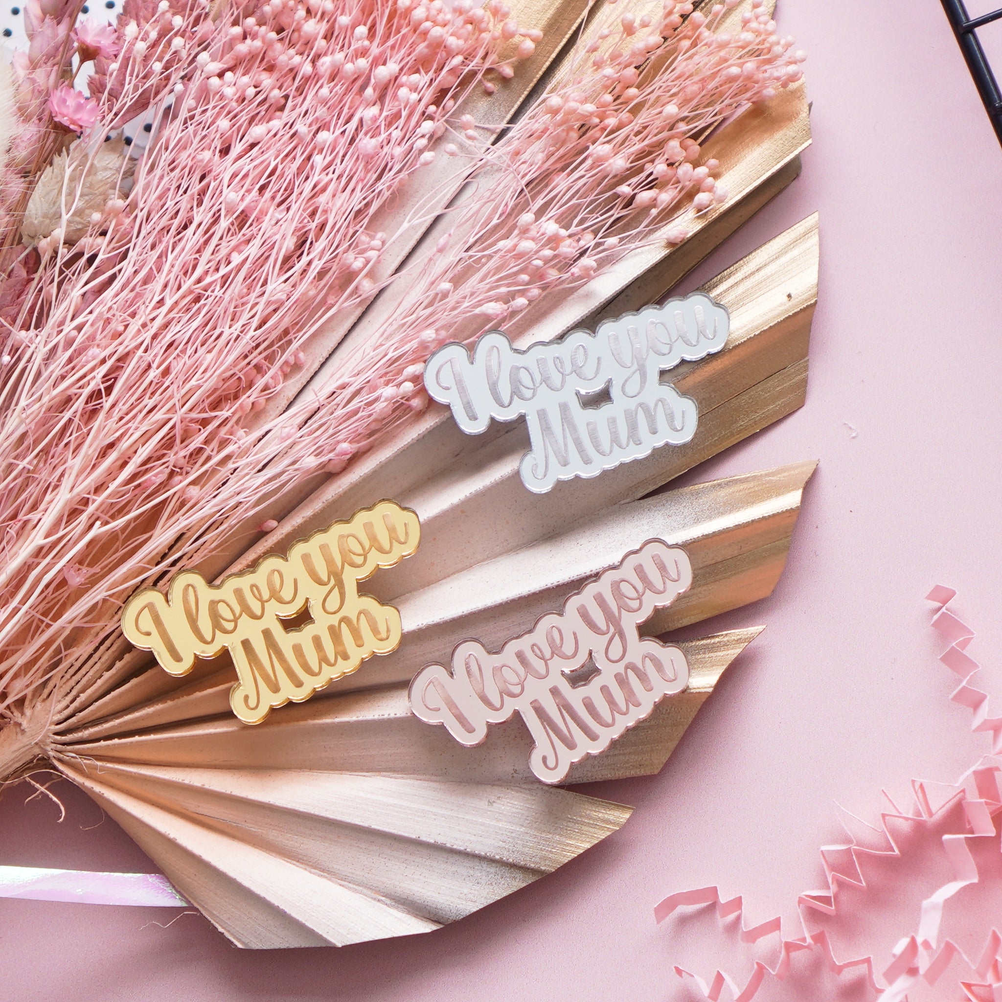 Love You Mum Cupcake Charms