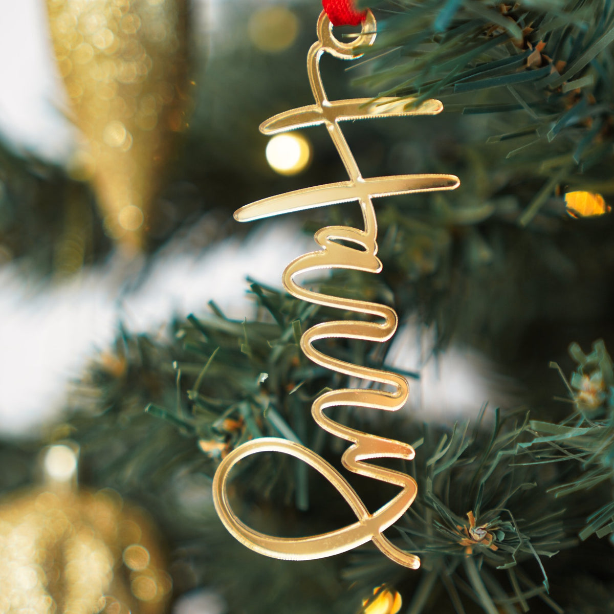 Personalised Christmas decoration