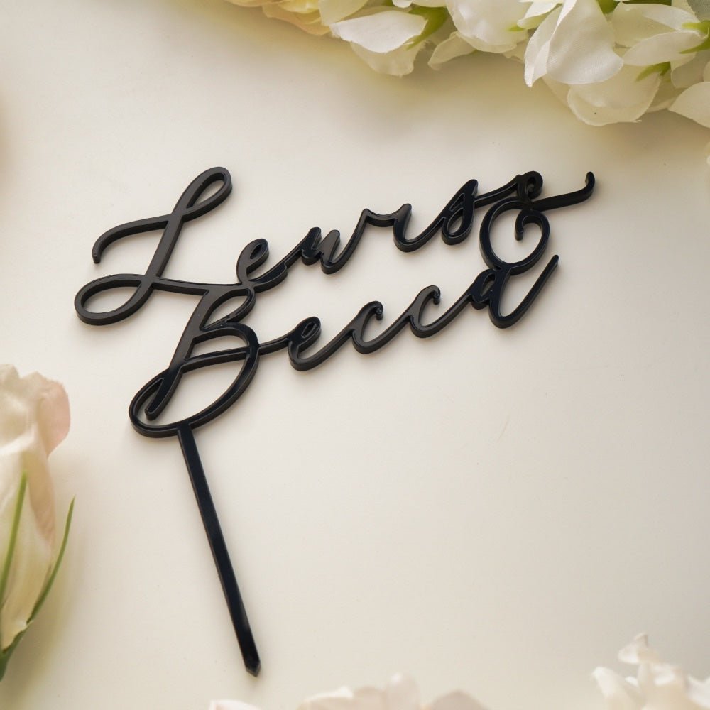 Personalised Anniversary Cake Topper