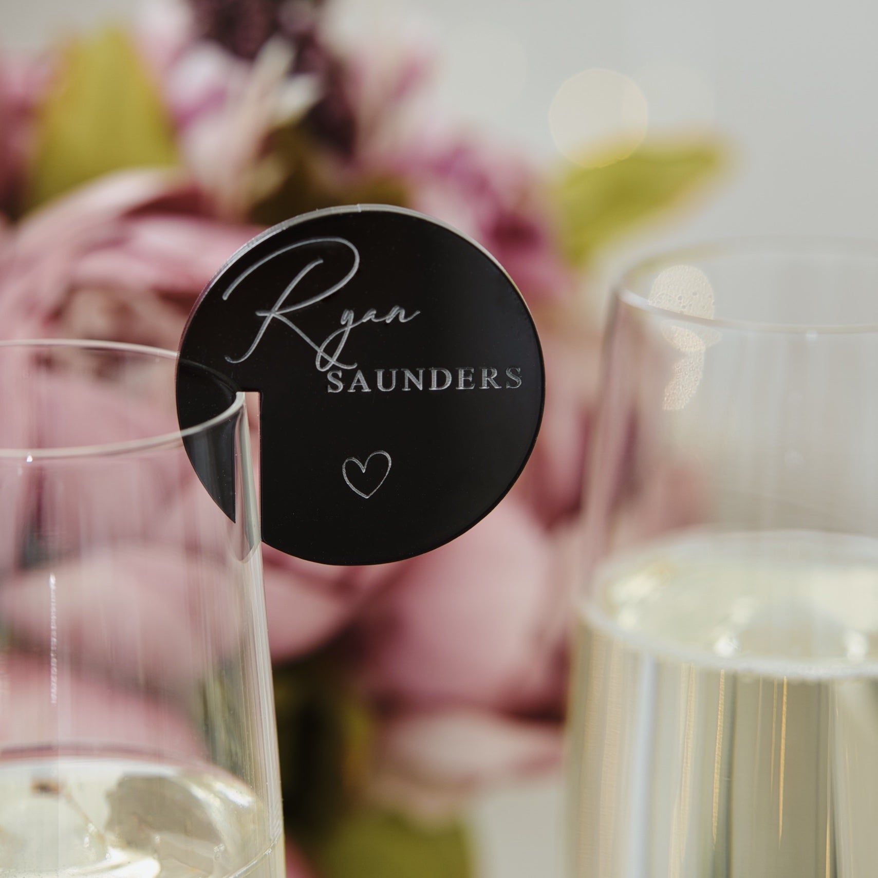 Name tags for glasses