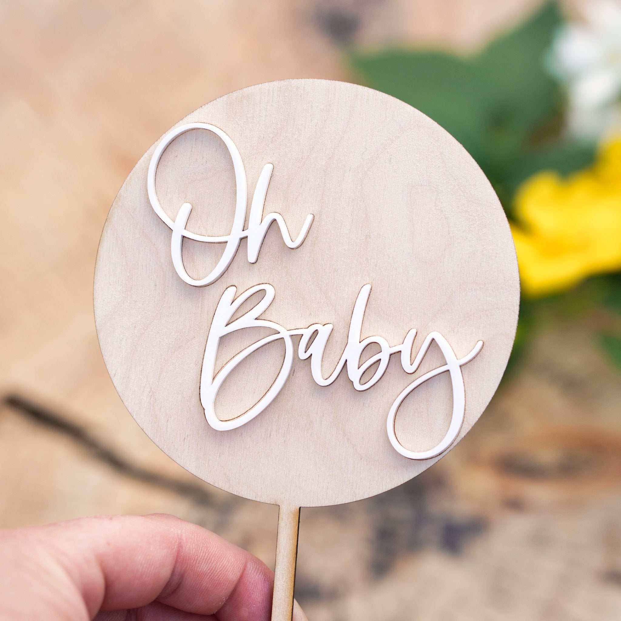 Oh Baby Cake Topper