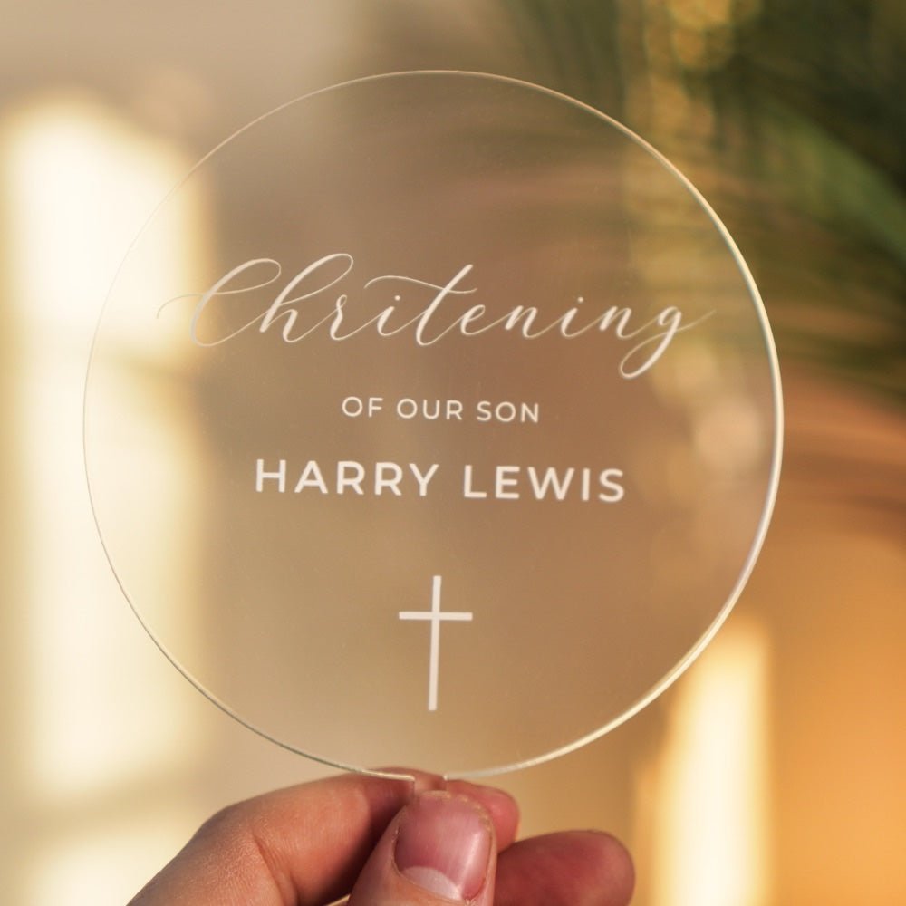 Christening Cake Topper