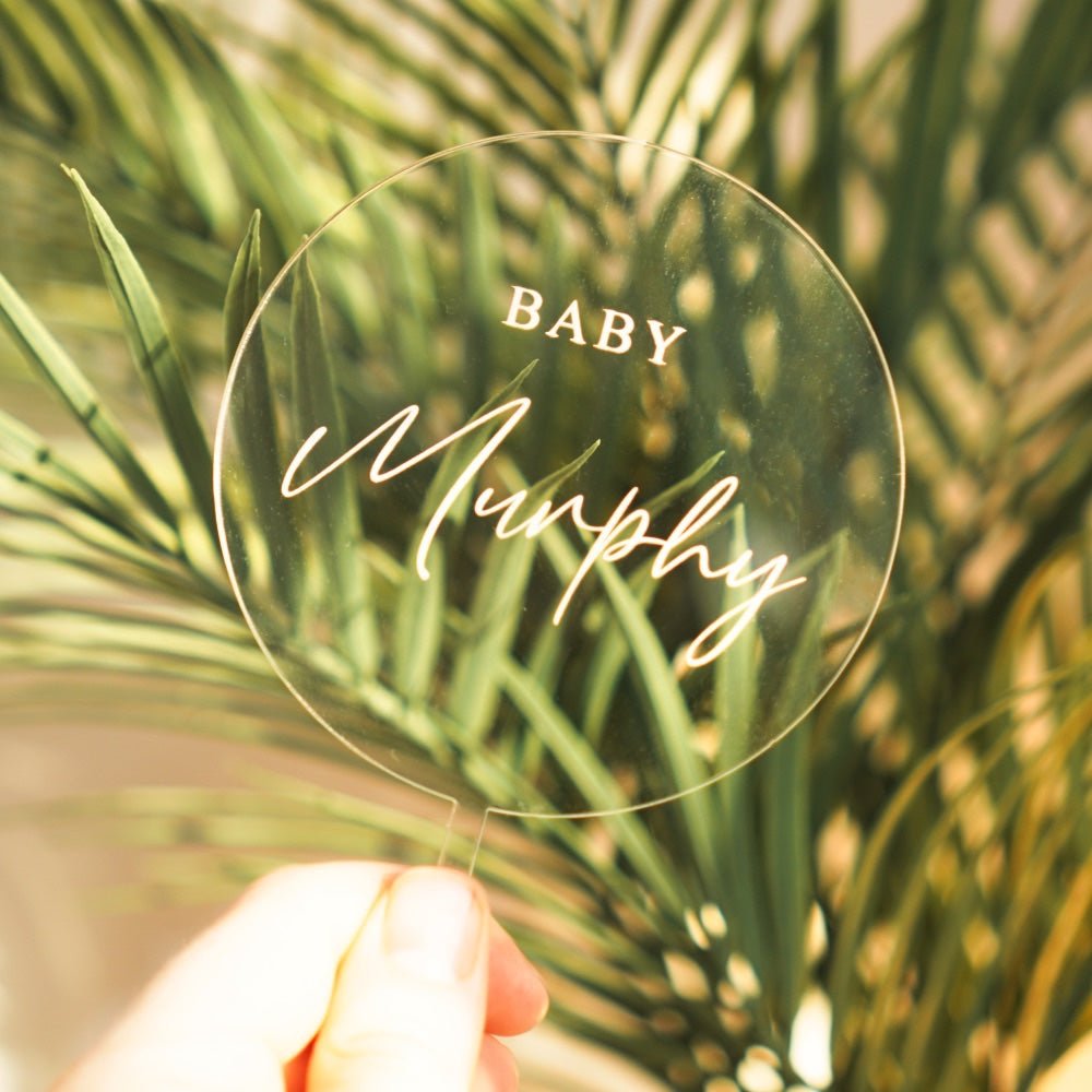 Personalised Baby Shower Topper