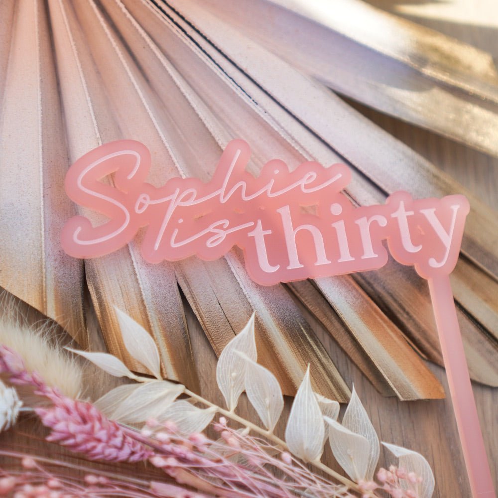 Personalised Cake Topper