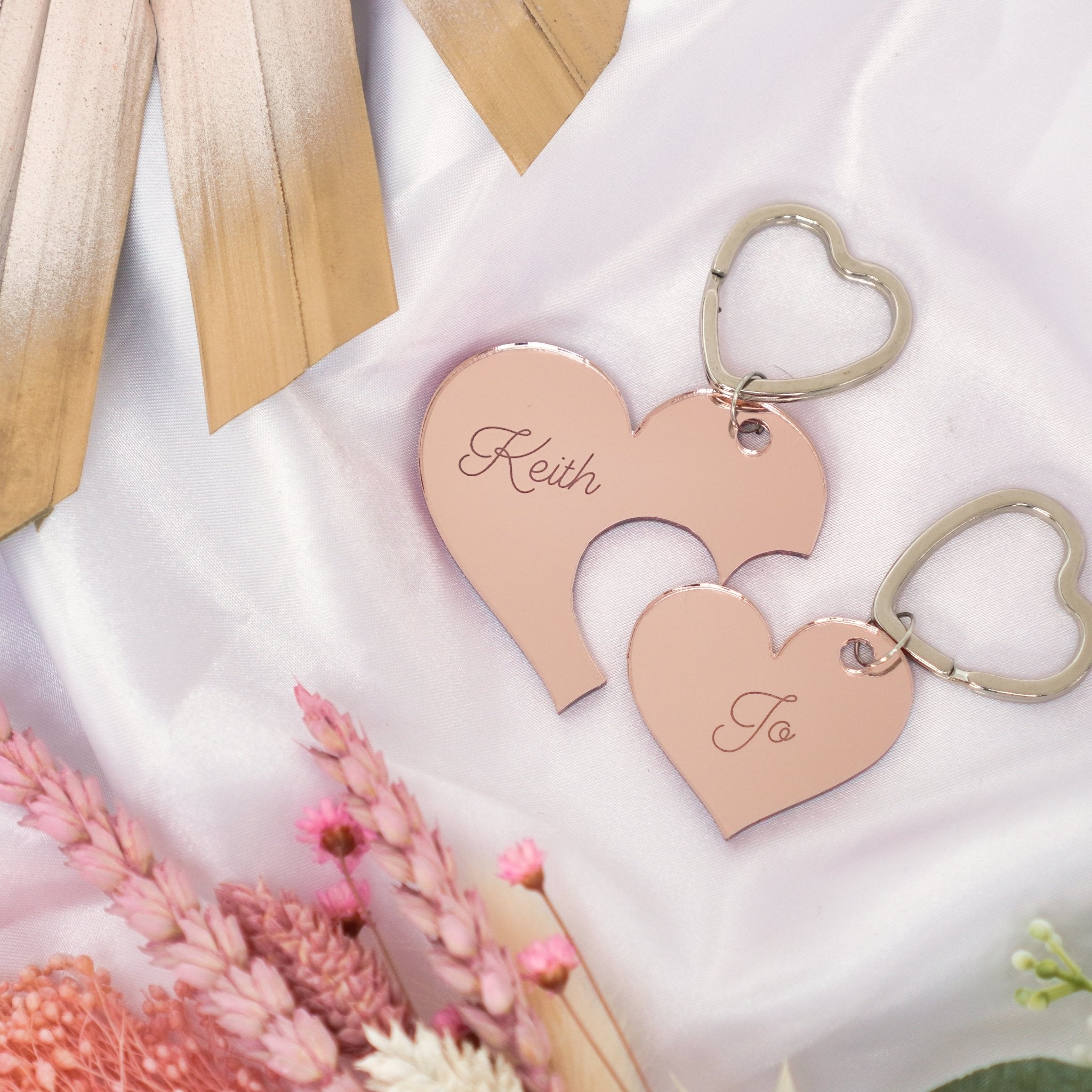 Personalised Couples Keyring
