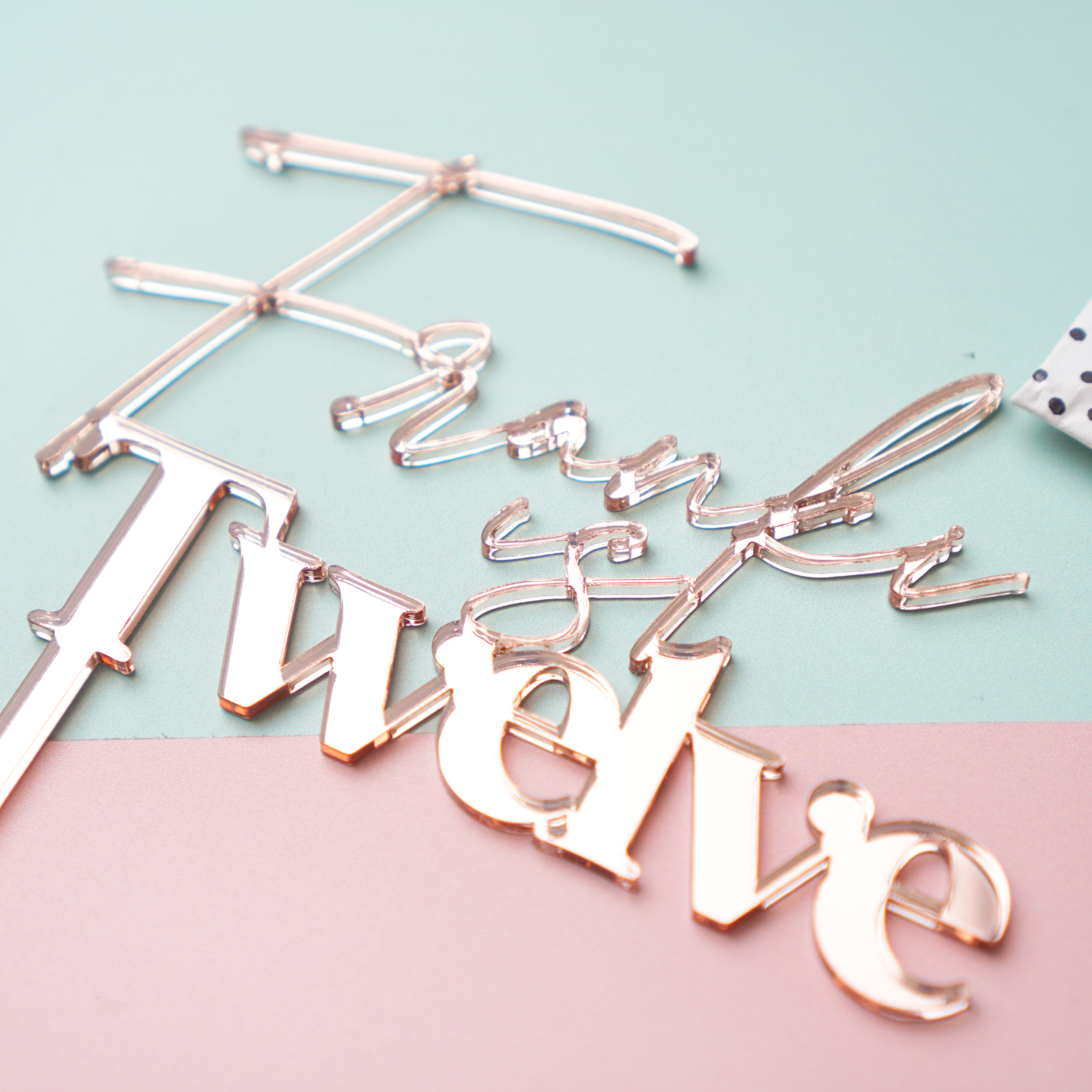 Personalised name and age topper
