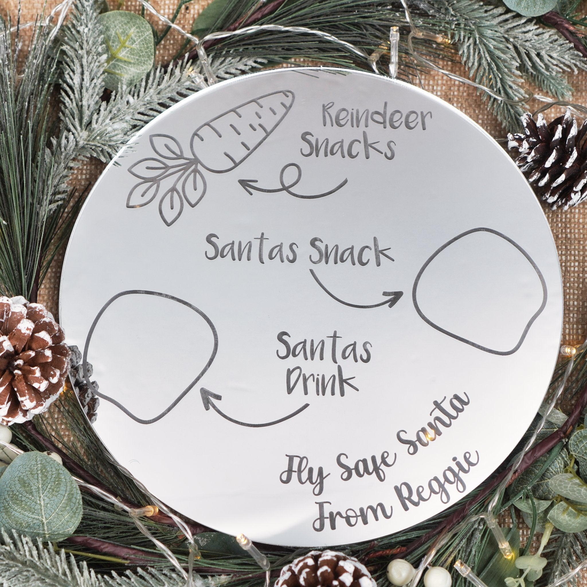 Personalised Santa plate