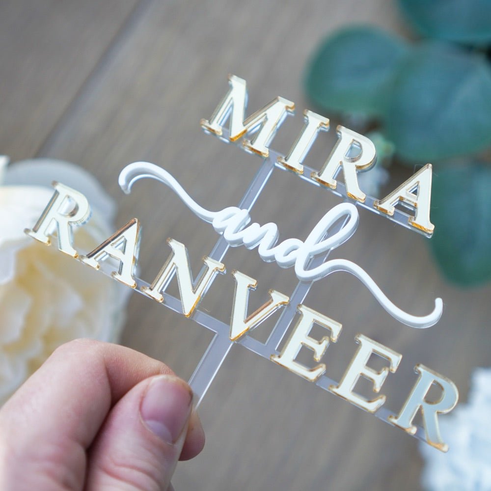 Custom wedding cake topper