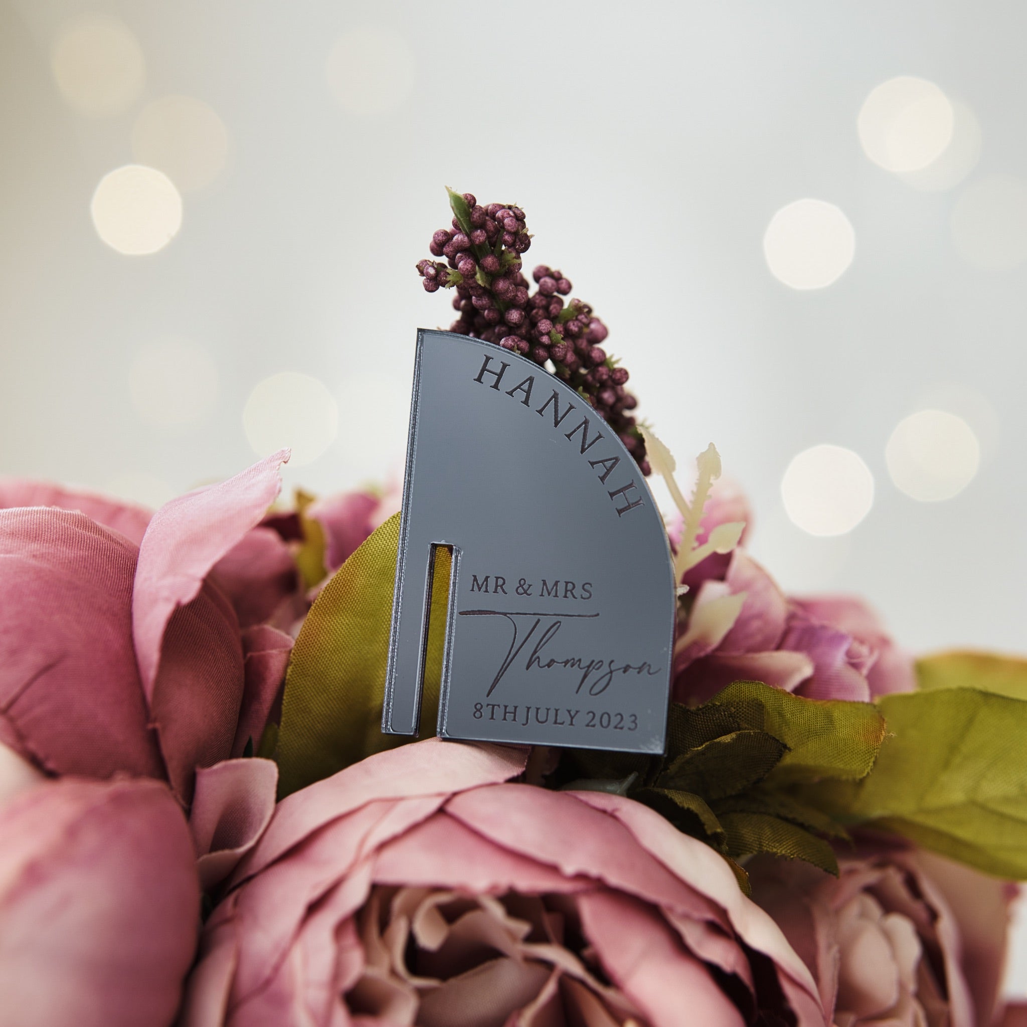 Personalised wedding favours