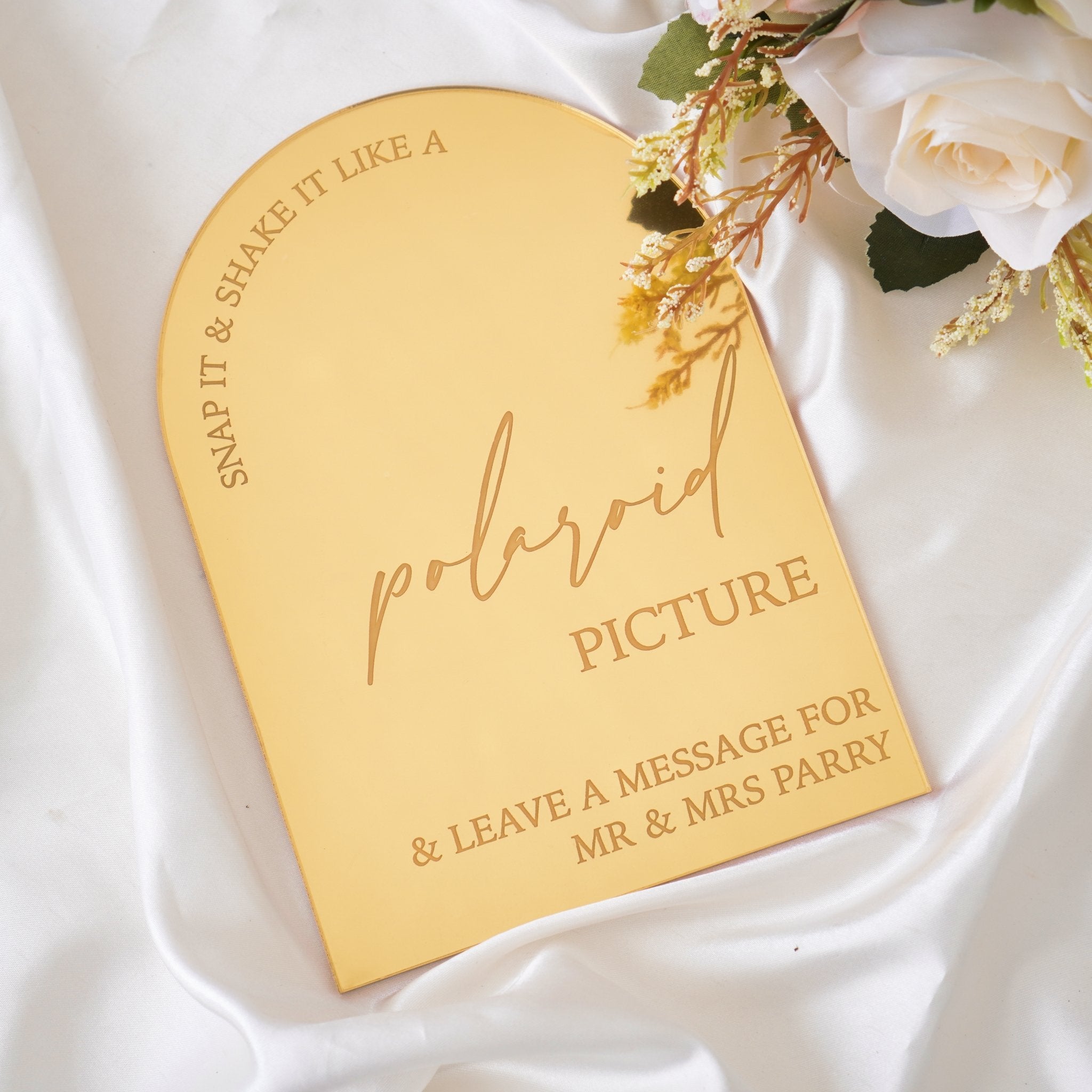 Personalised wedding sign