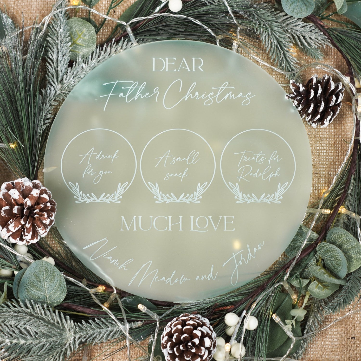Personalised Christmas Eve Plate