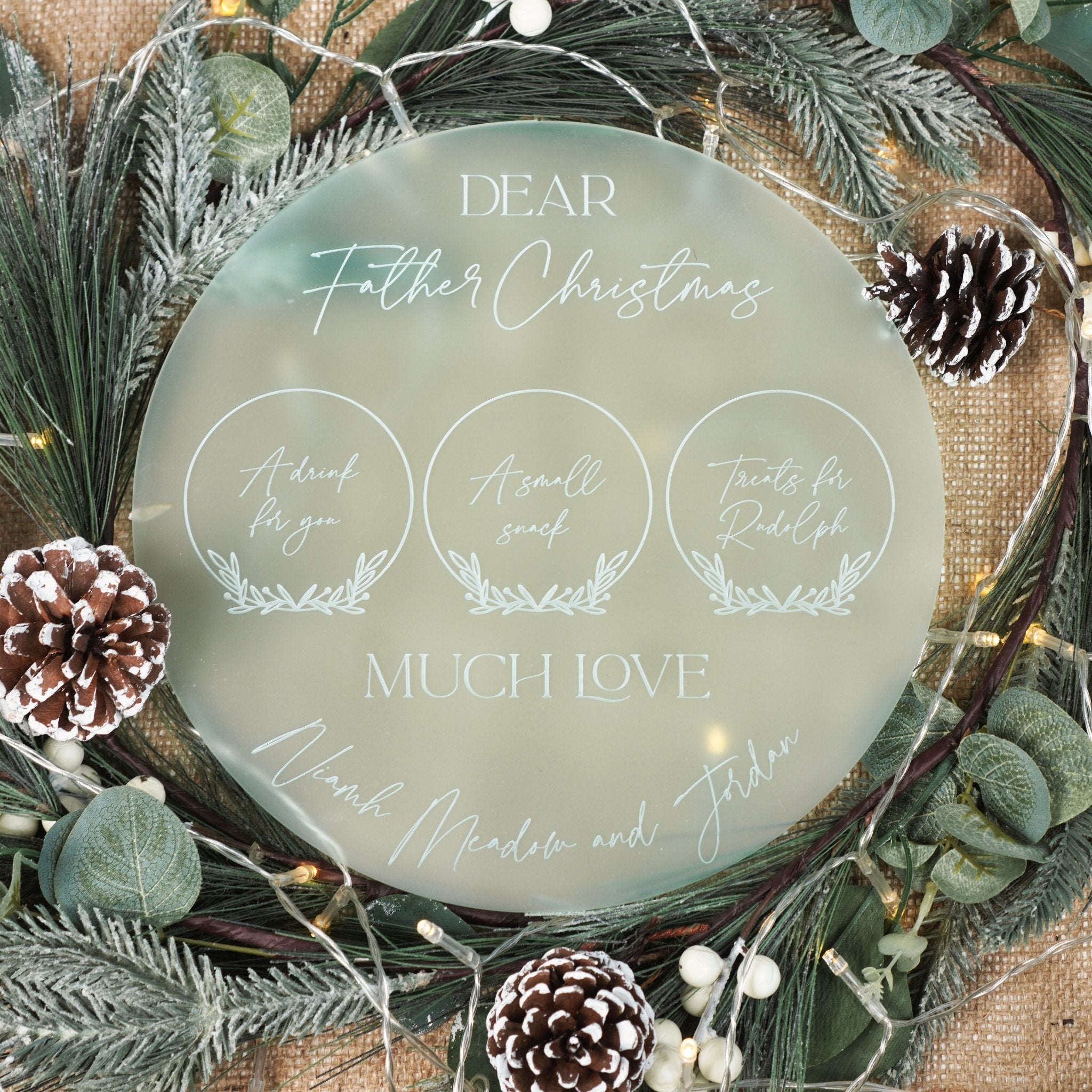 Personalised Christmas Eve Plate