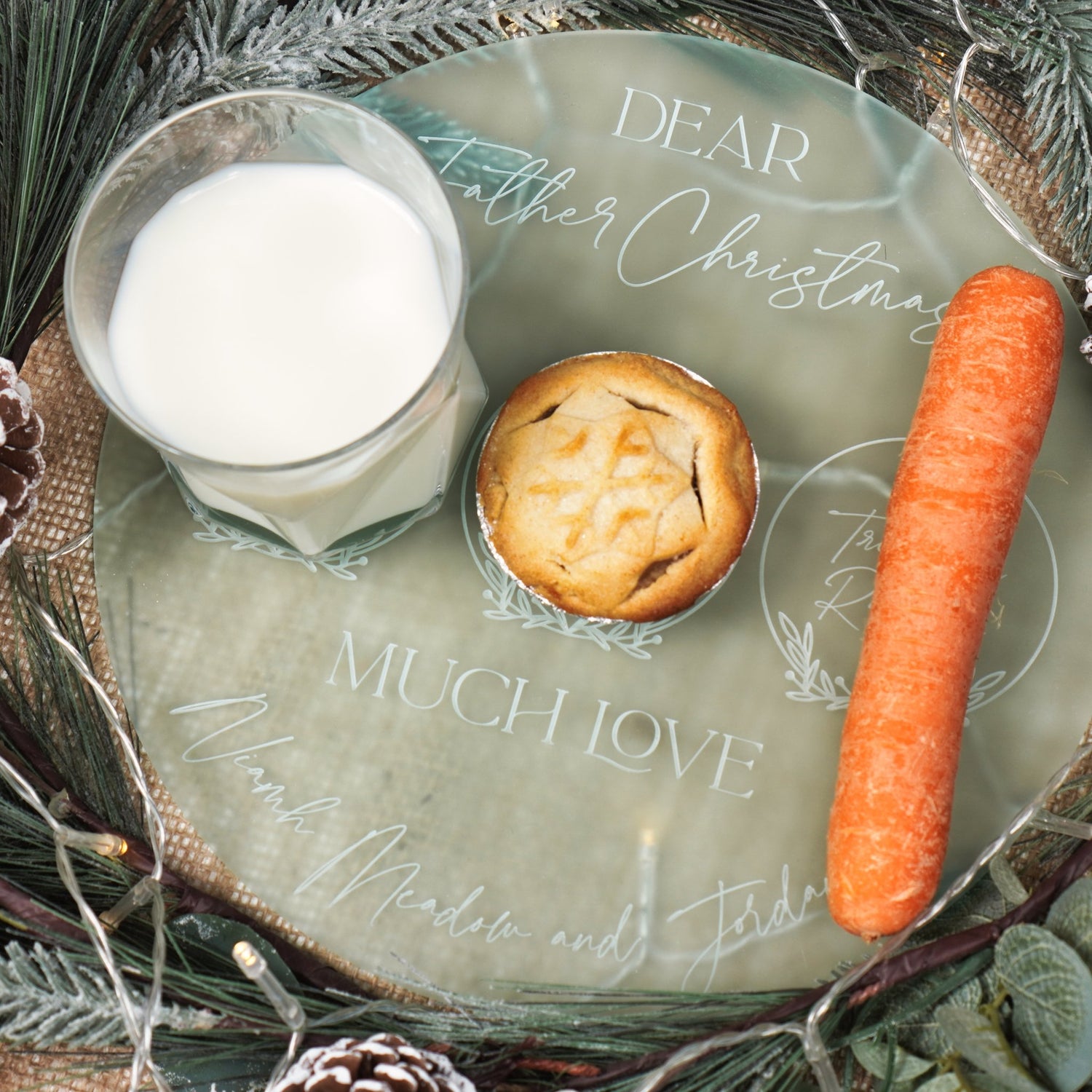 Santa Plate Personalised