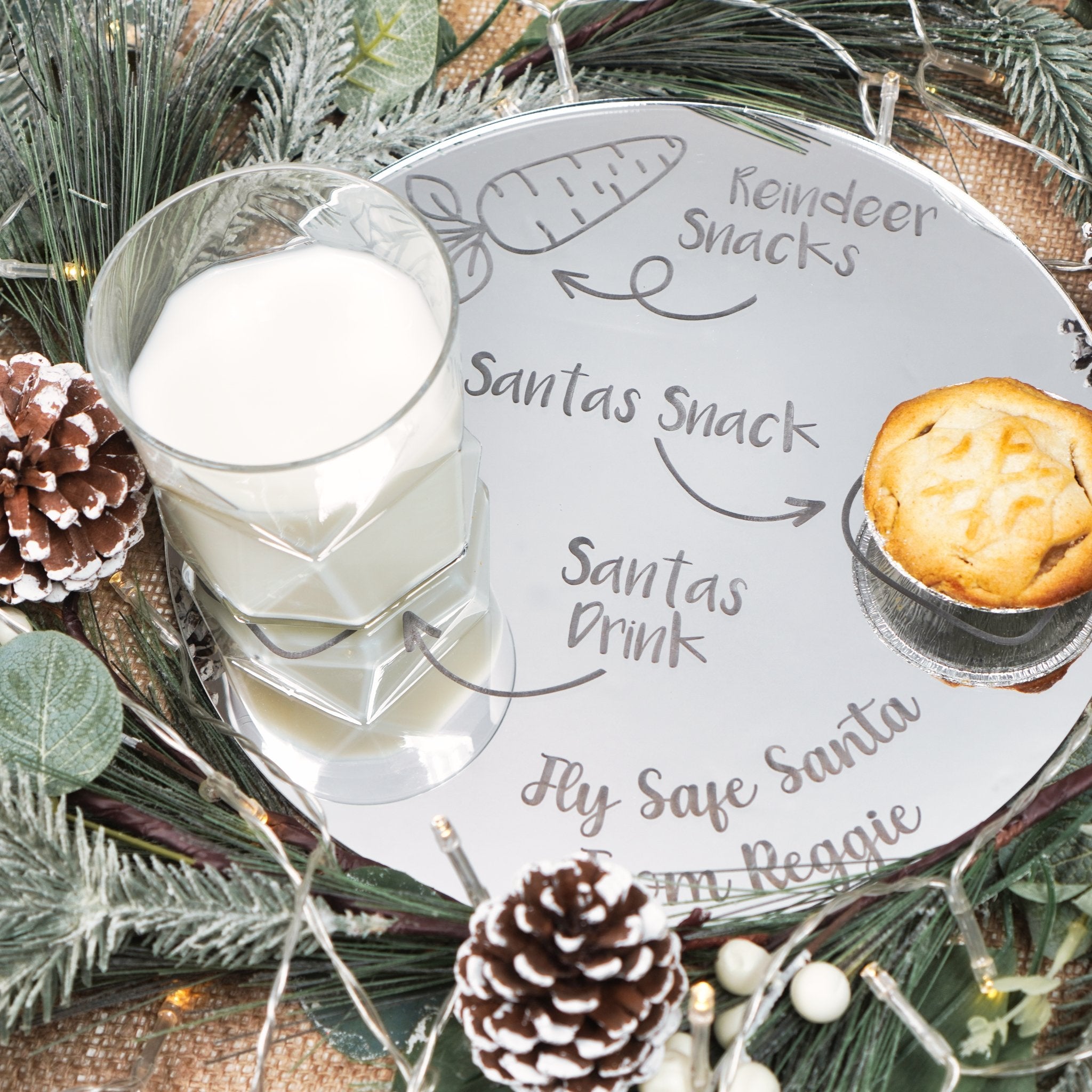 Santa Christmas Eve Plate