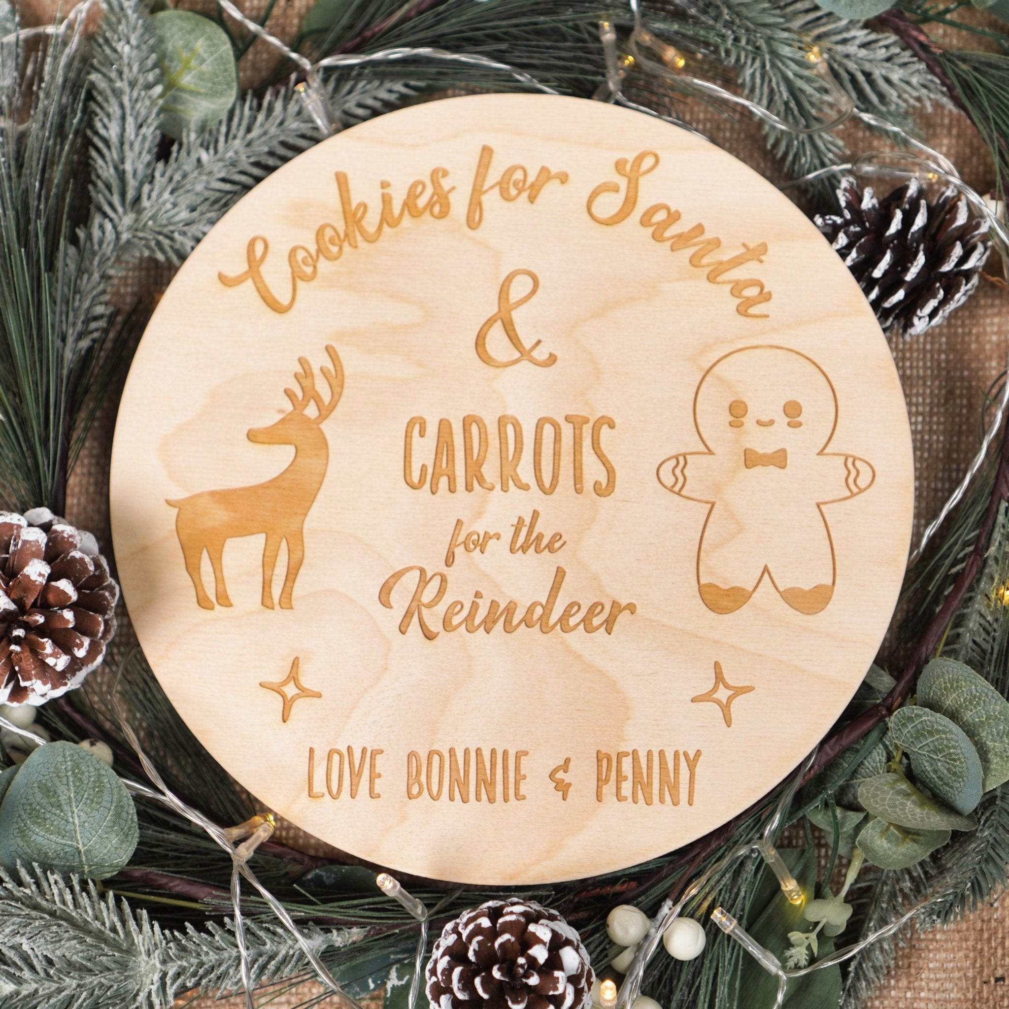 Santa and Reindeer plate