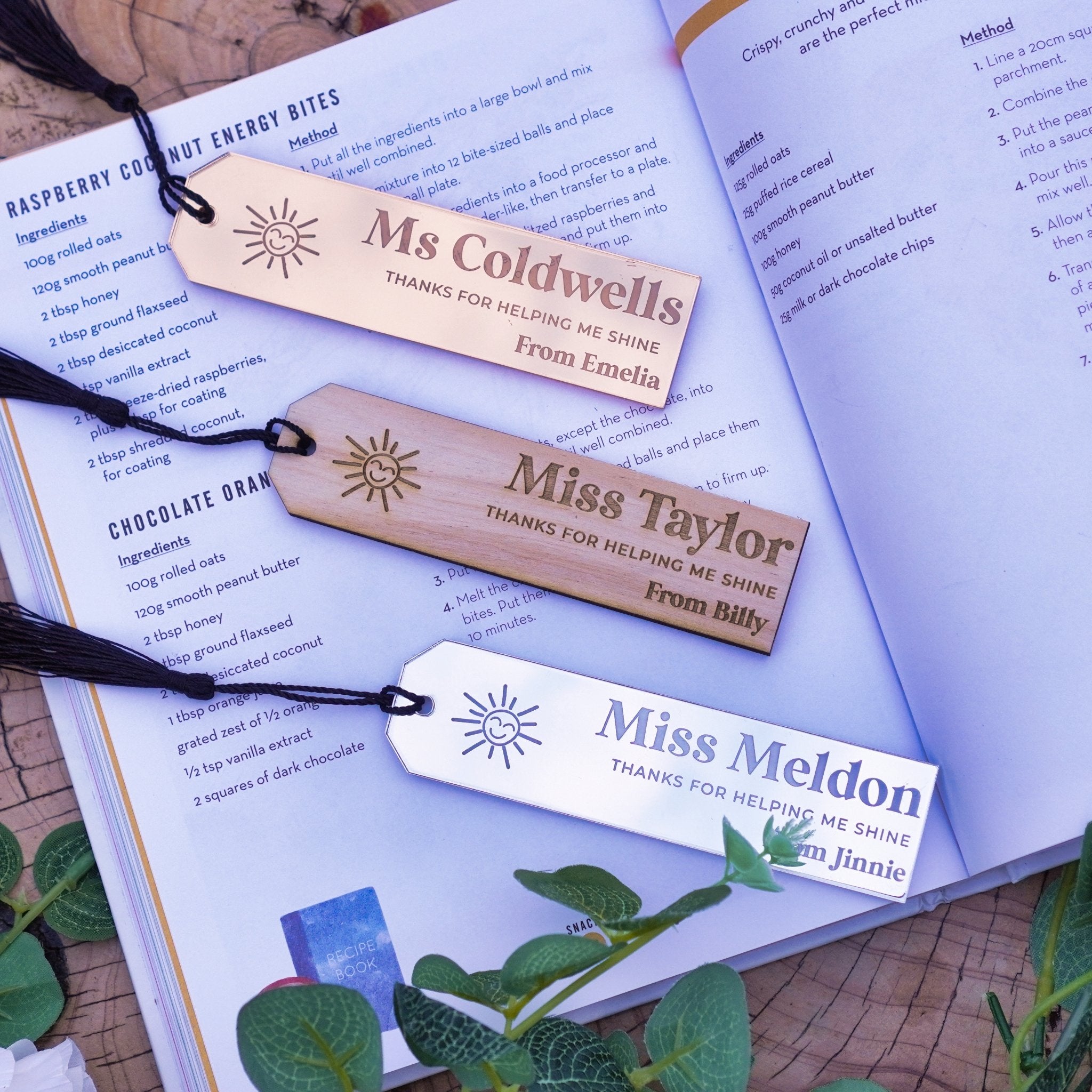 Personalised Bookmark Gift for Teacher