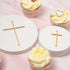thin gold cross for cake