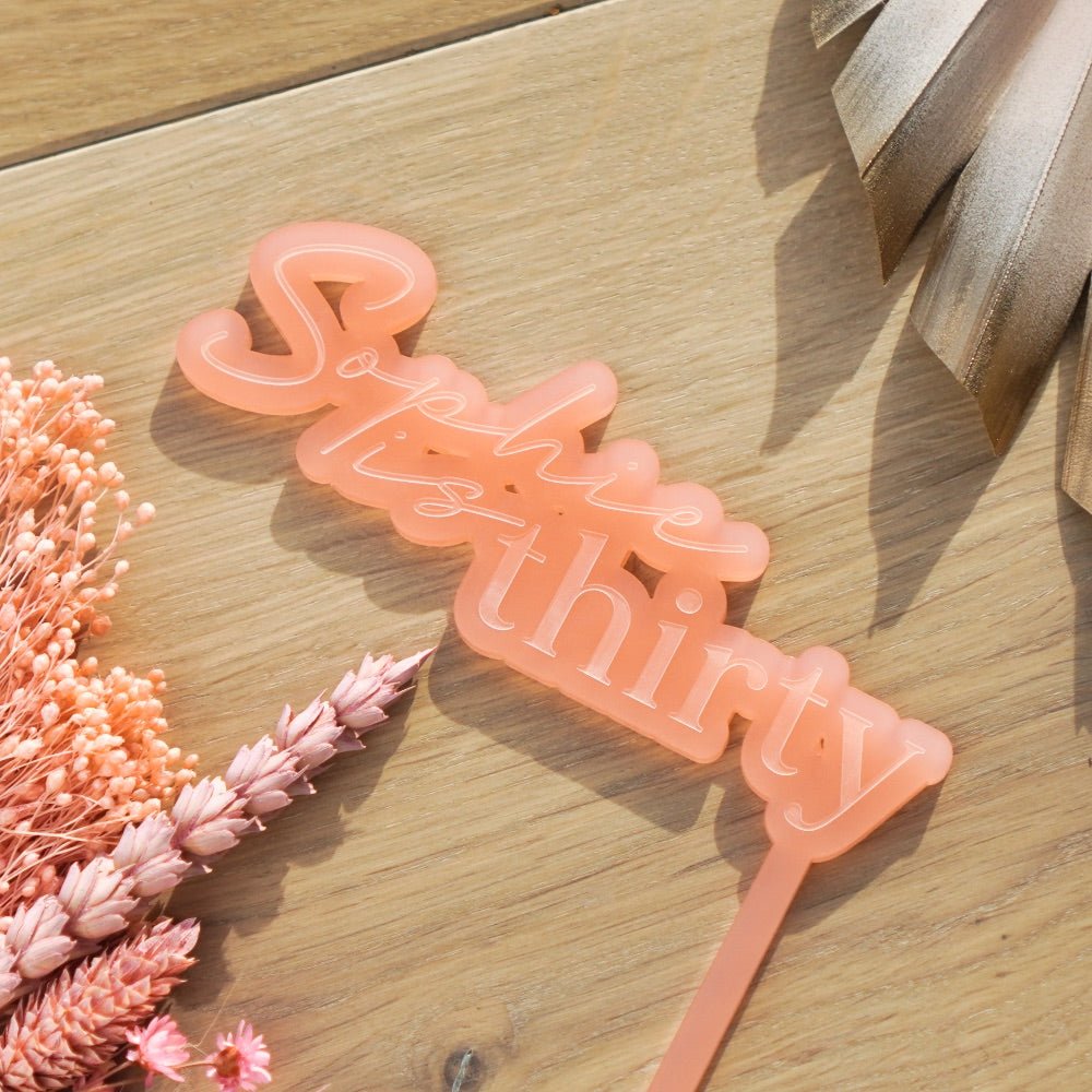 Thirty Age cake topper