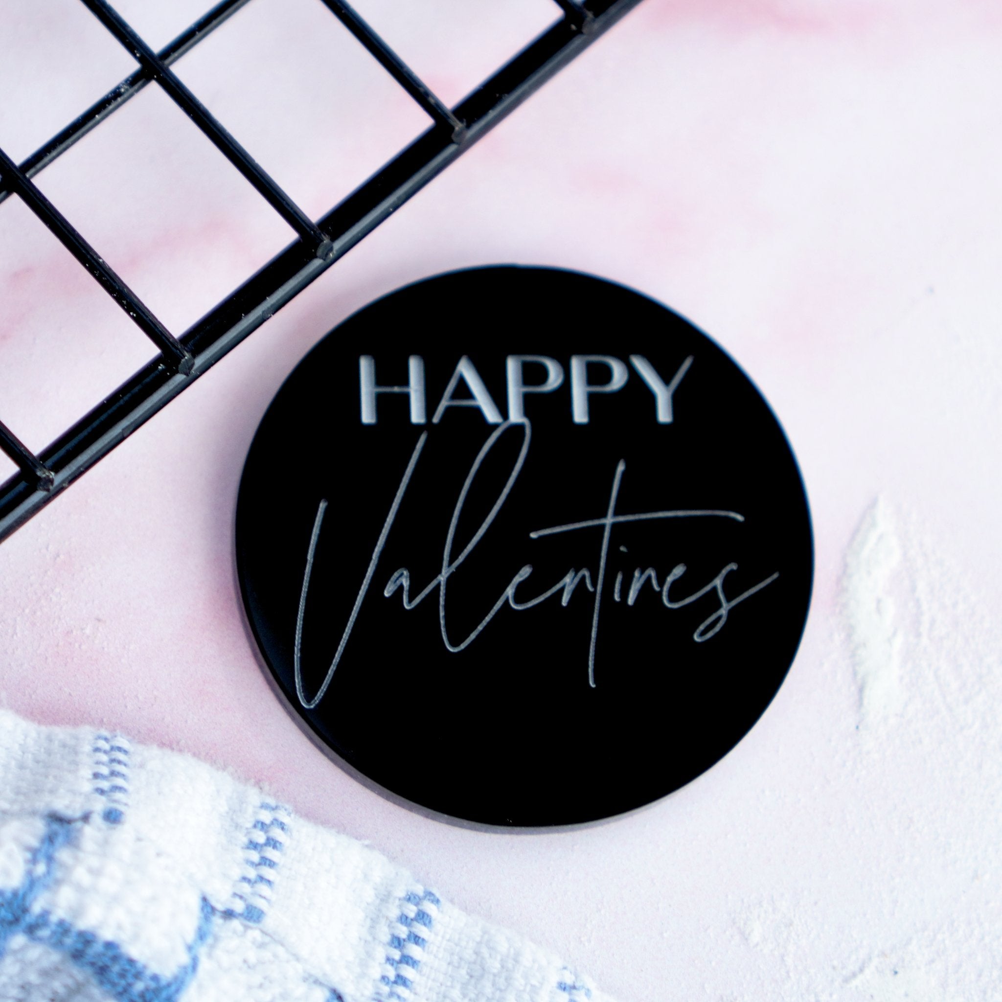 Happy Valentines Cup Cake Toppers