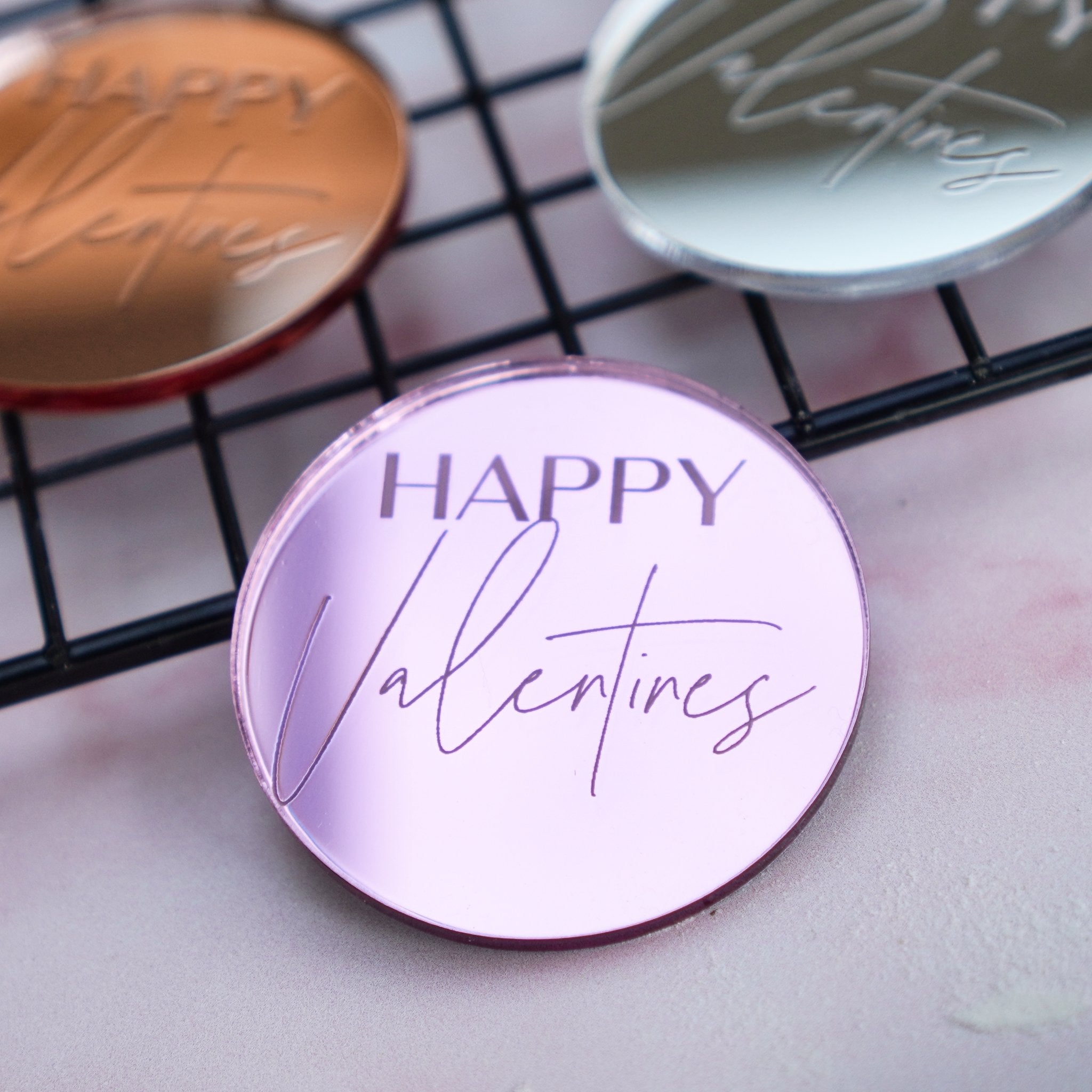 Happy Valentines Cup cake charms