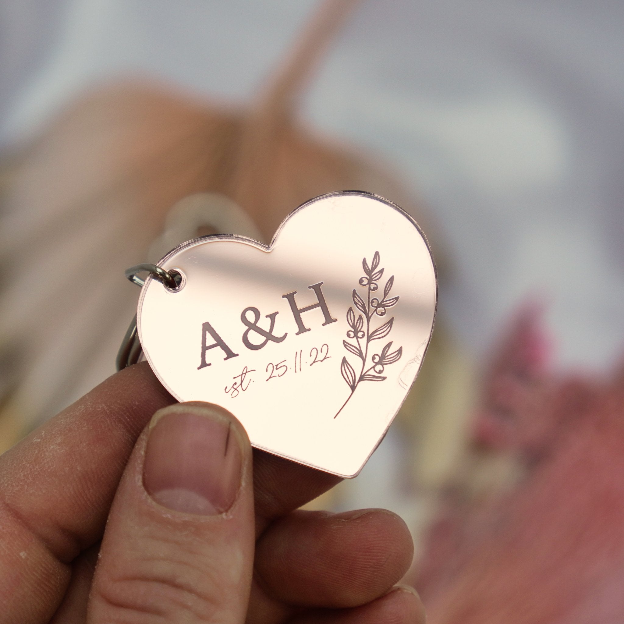 Valentines keyring gift