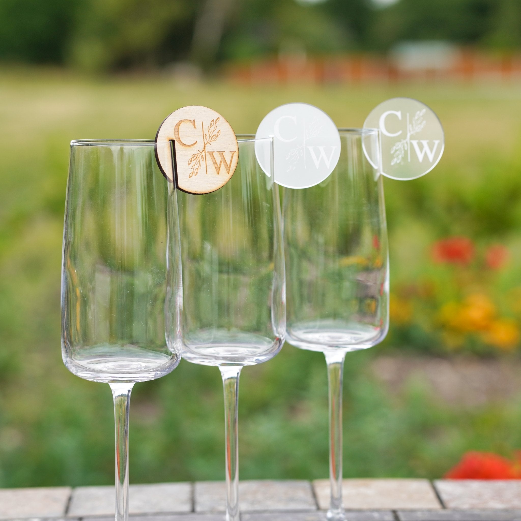 Cocktail Toppers Wedding Drink Tag