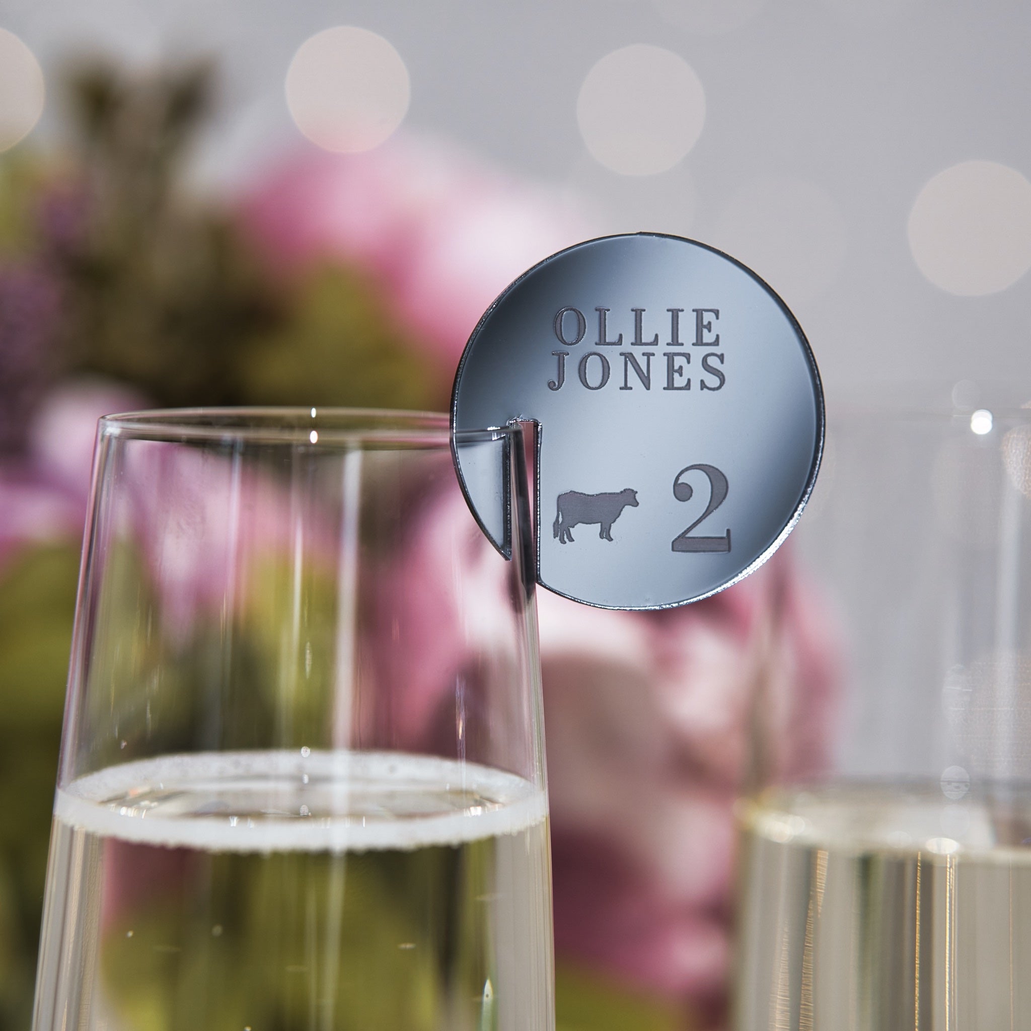 Acrylic Wedding Place Setting With Meal Choice