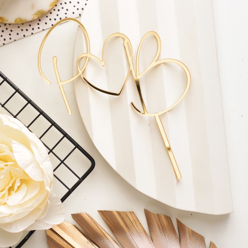 Personalised Wedding Initials Cake Topper