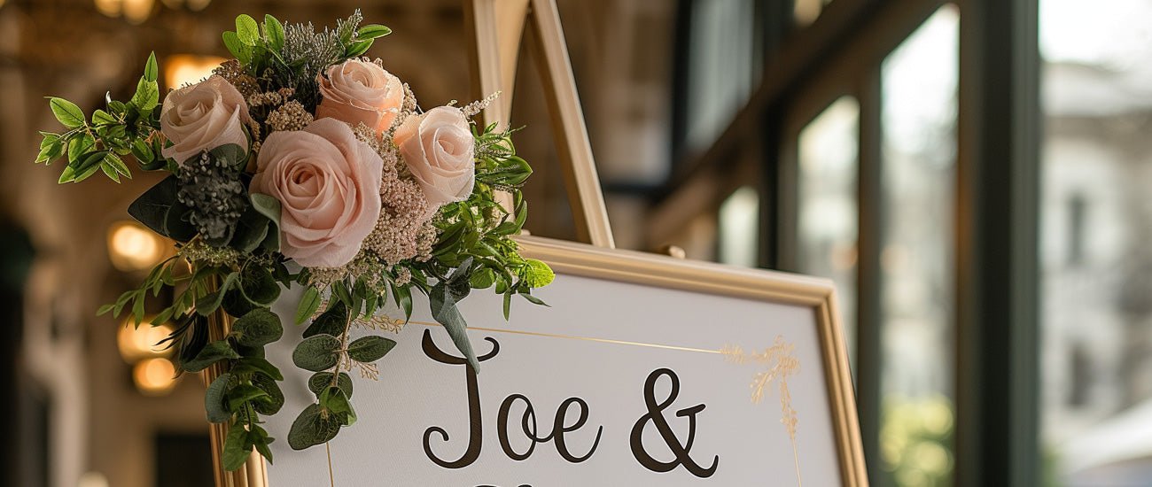 How To Decorate a Wedding Sign