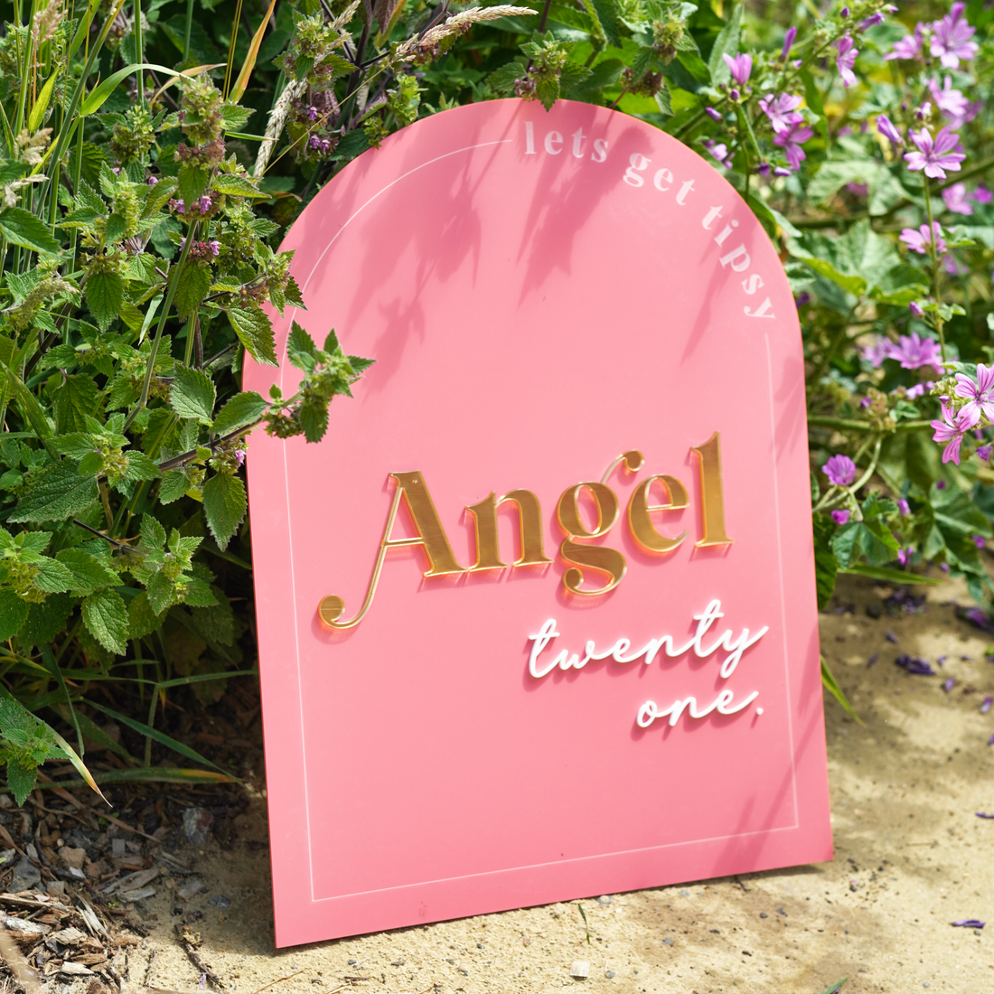 Birthday welcome sign