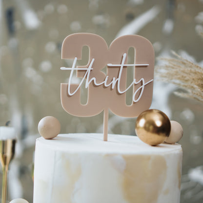 30th Cake topper