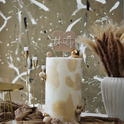 30th cake topper charm