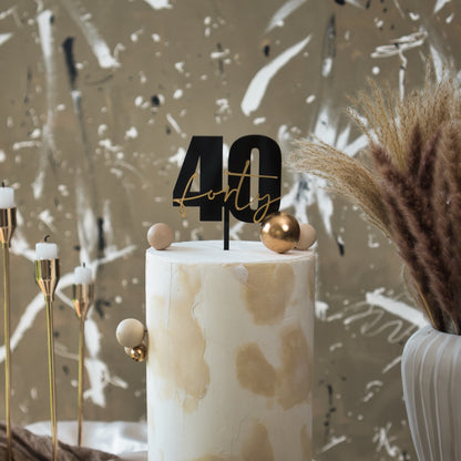 40 birthday cake topper