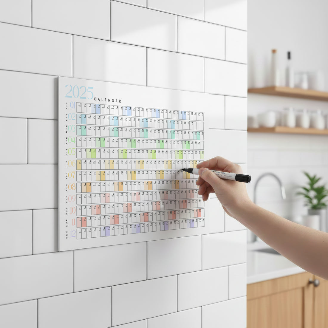 Yearly Planner Rainbow