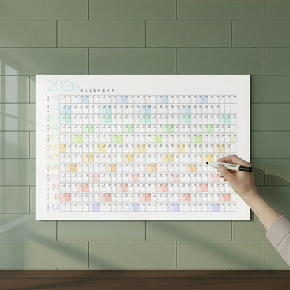 Yearly Planner Rainbow