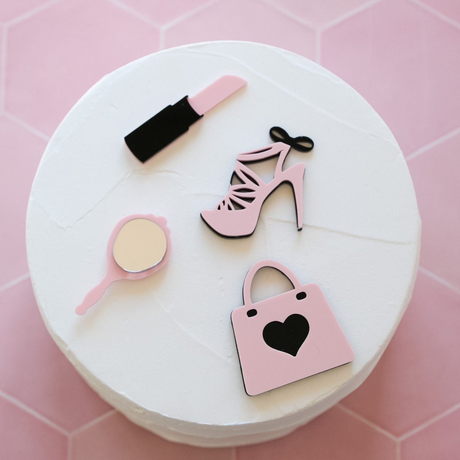 Barbie accessories cake charms