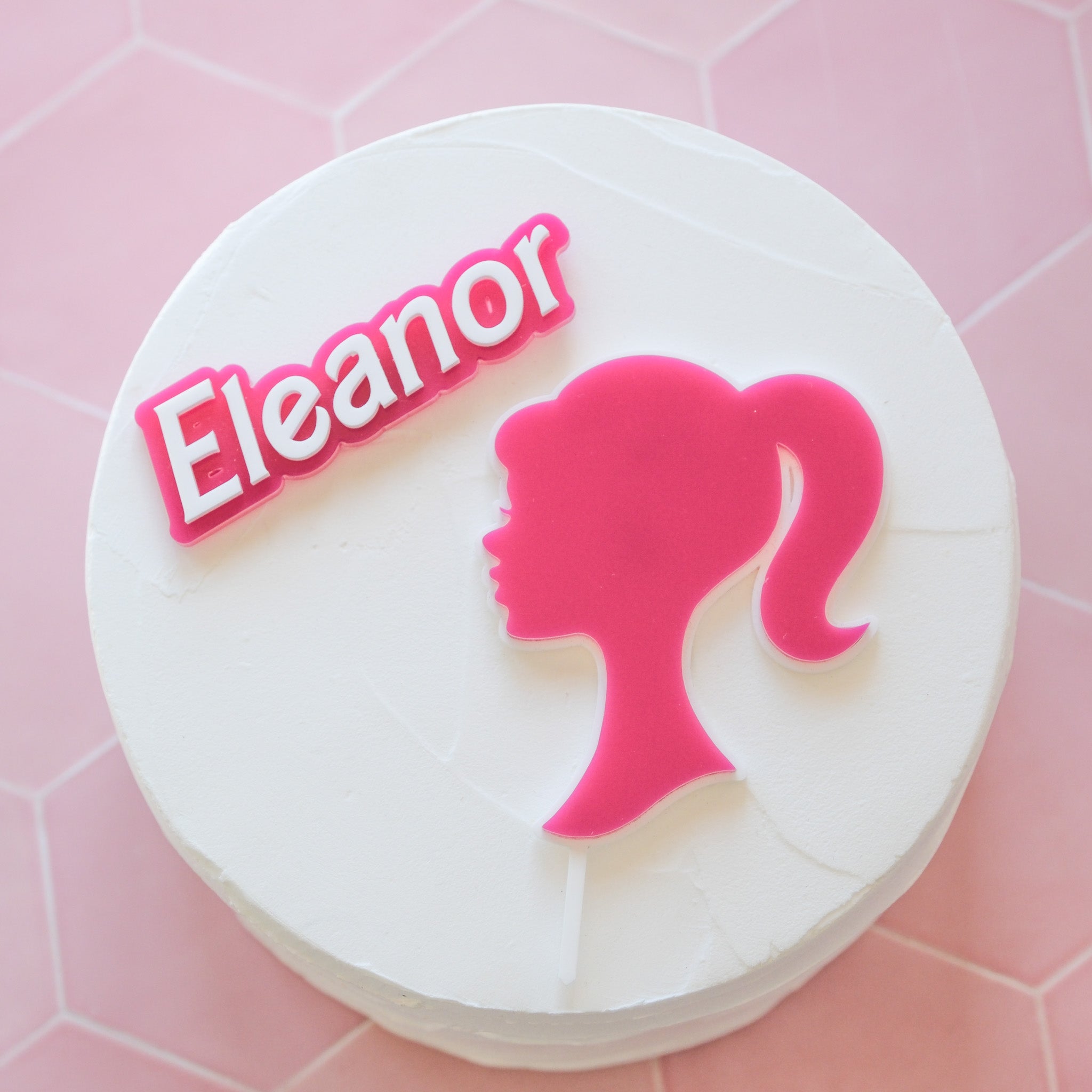 Personalised barbie cake topper